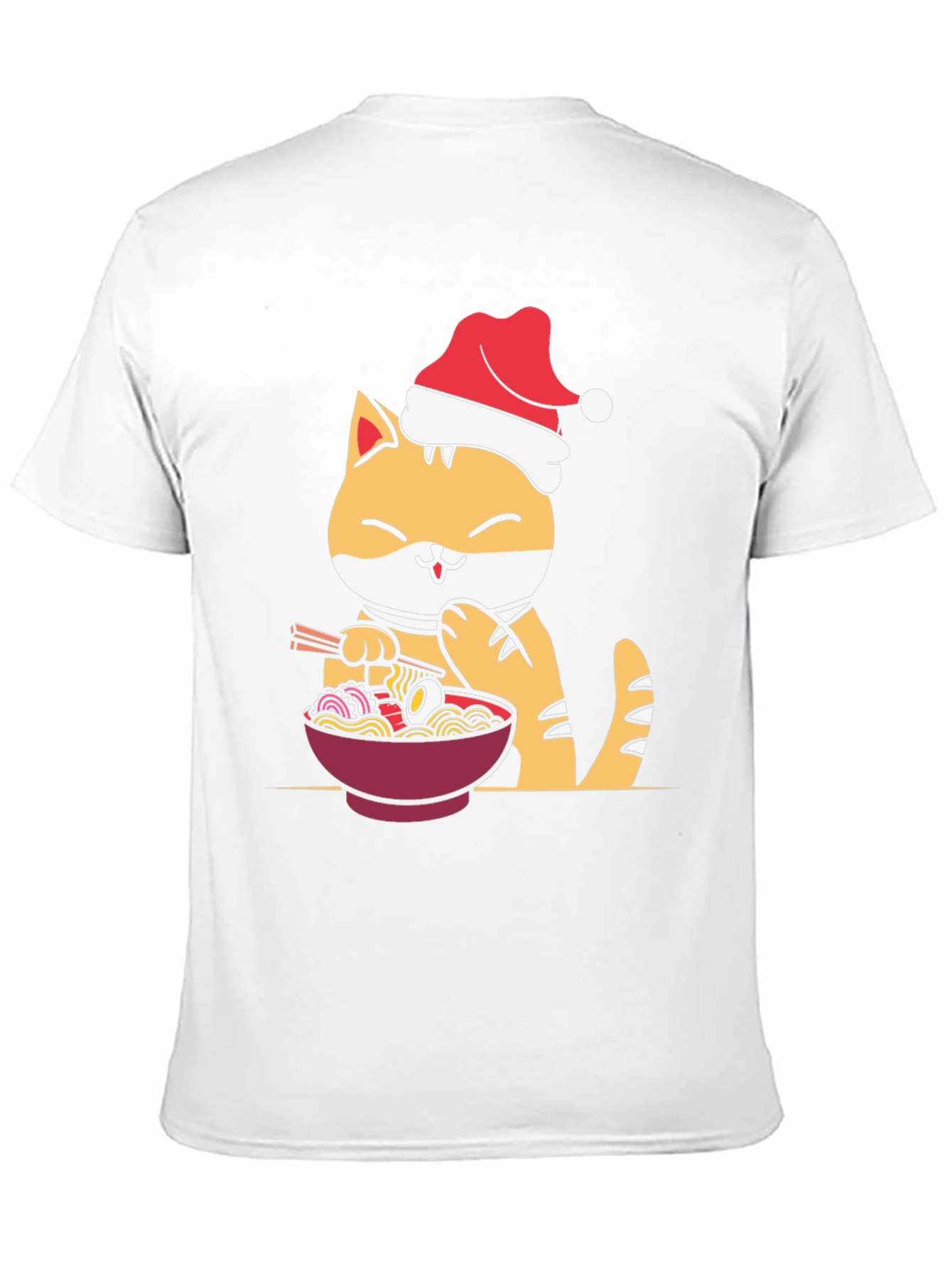 Festive Ramen Cat Graphic Tee