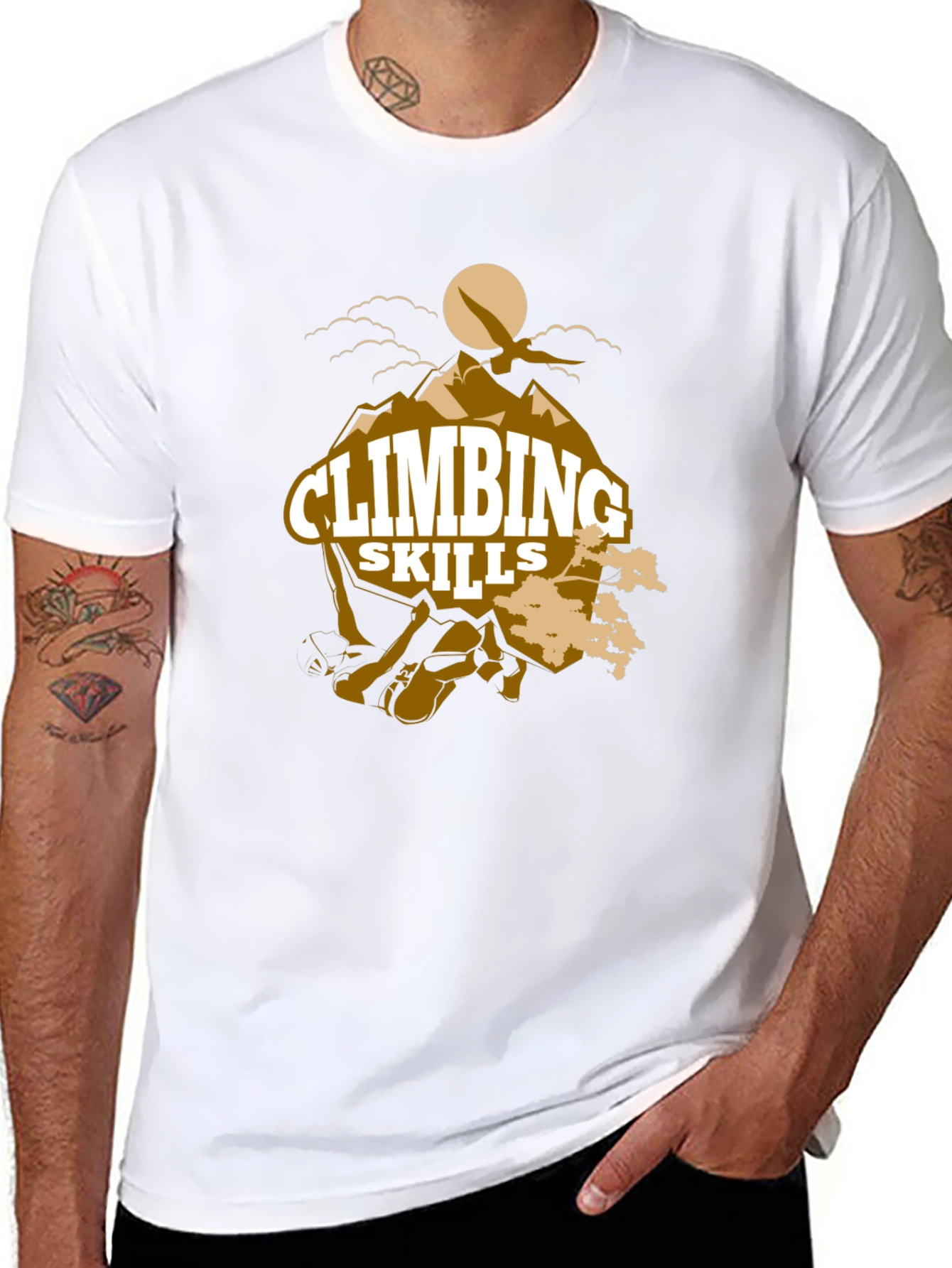 Climbing Skills Graphic Print T-Shirt