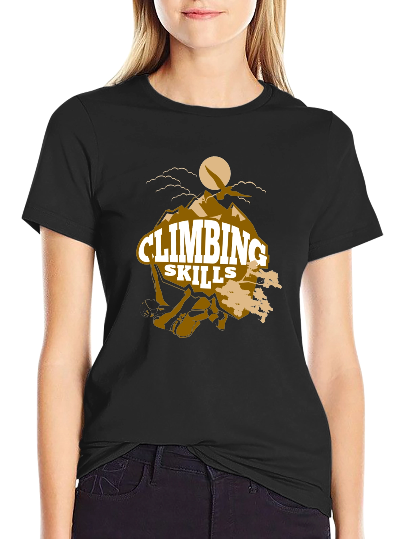 Climbing Skills Graphic Print T-Shirt