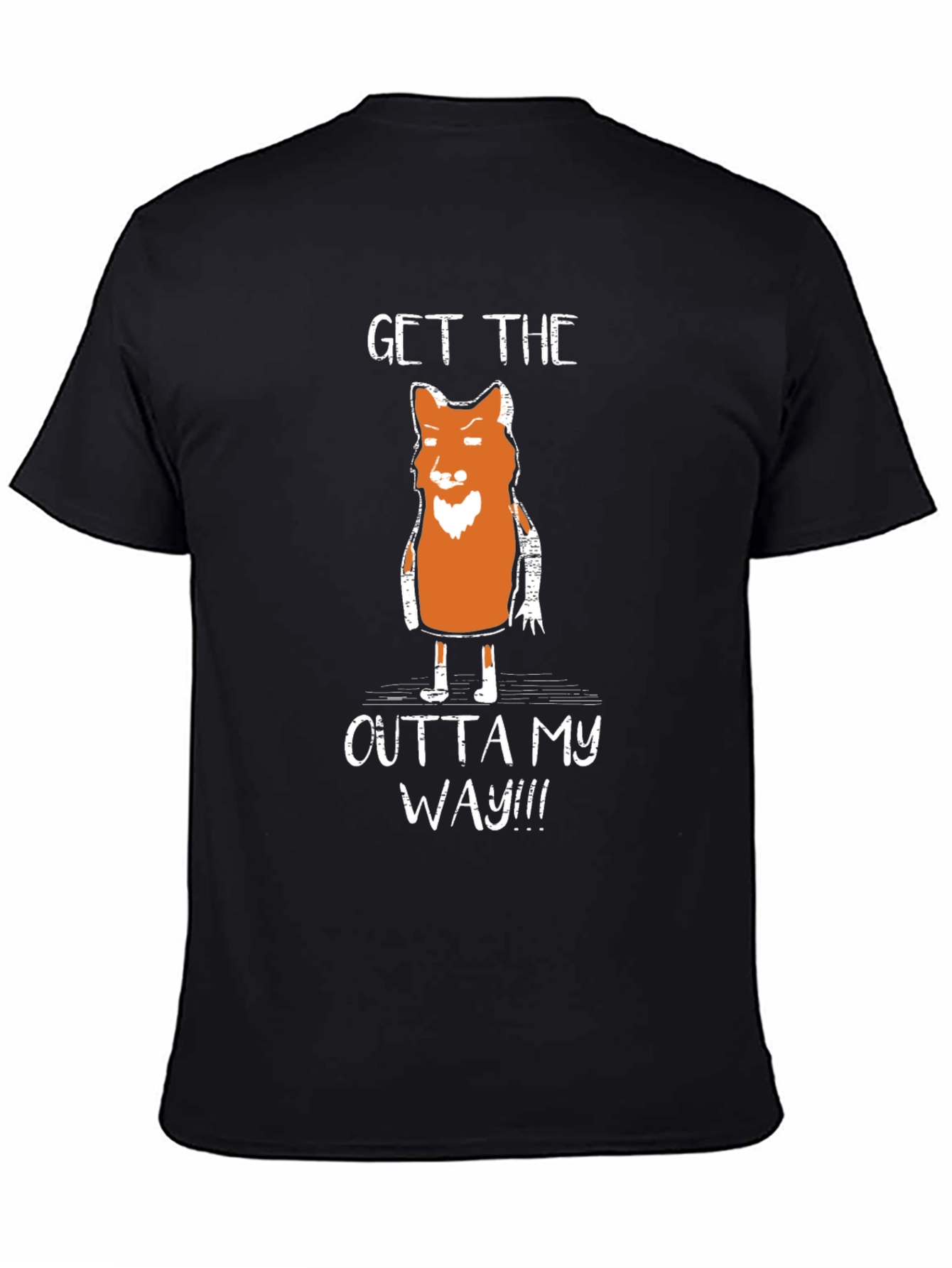 Funny Fox Graphic T-Shirt - Get Outta My Way