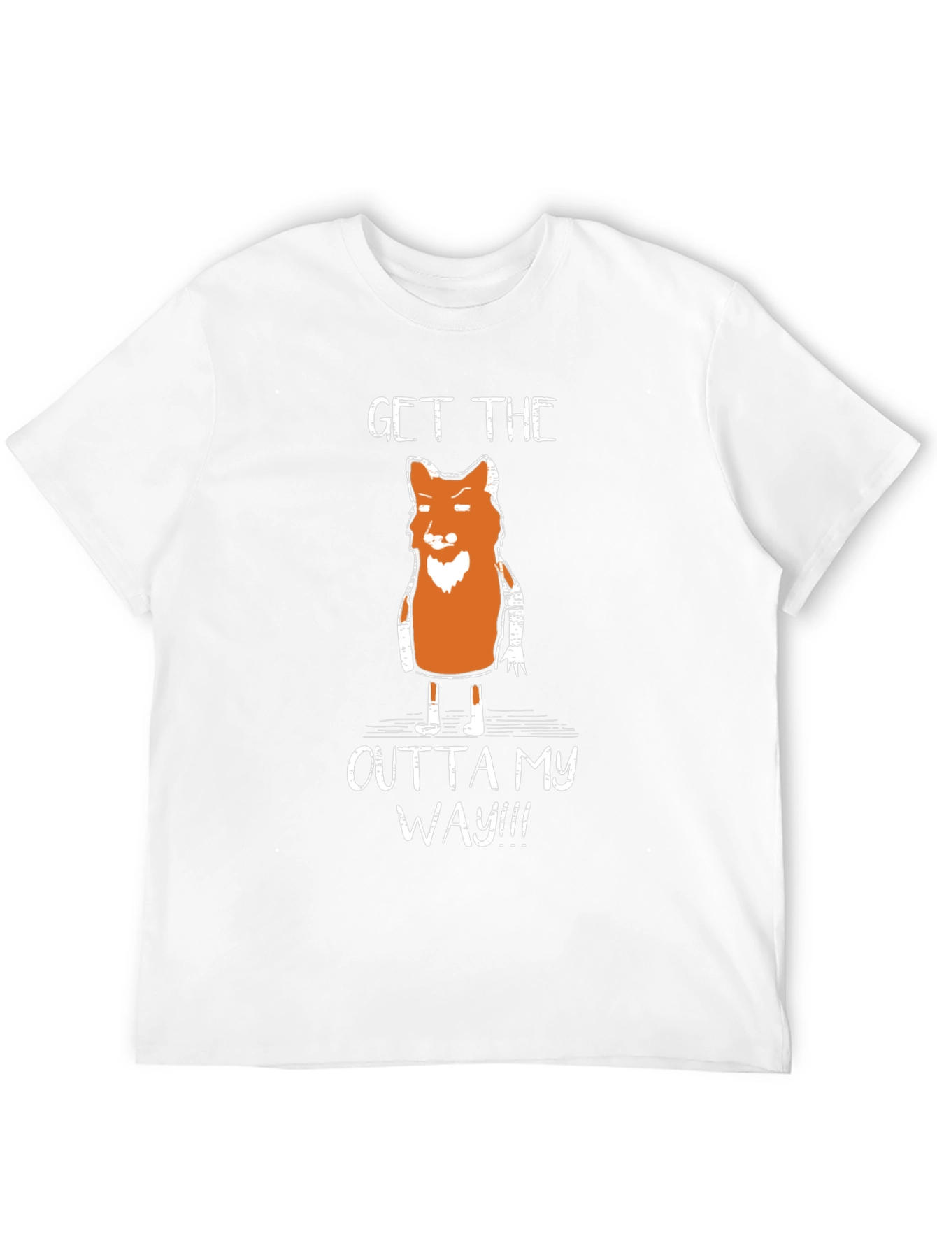 Funny Fox Graphic T-Shirt - Get Outta My Way