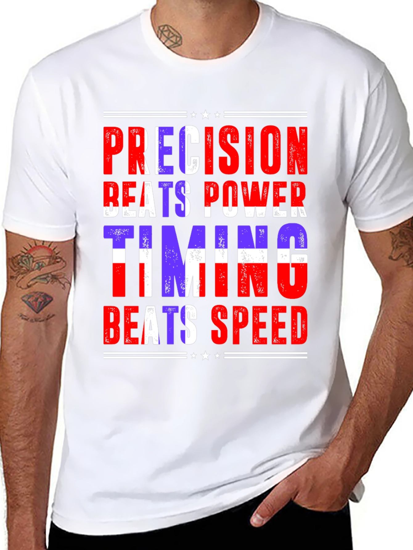 Precision Beats Power Graphic T-Shirt