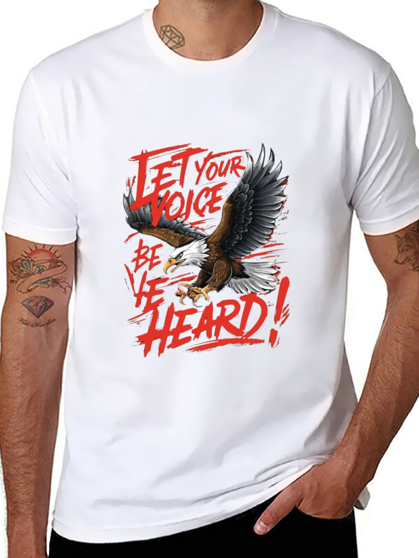 Let Your Voice Be Heard Eagle Graphic Tee