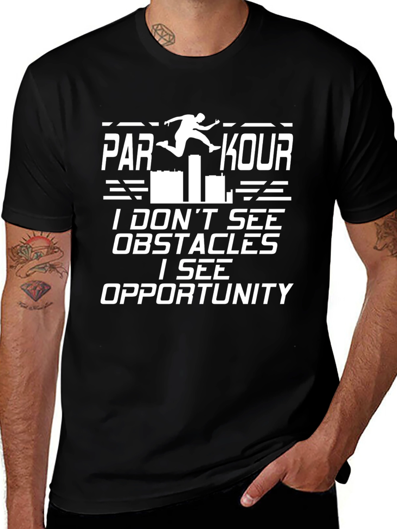 Parkour Opportunity T-Shirt Black