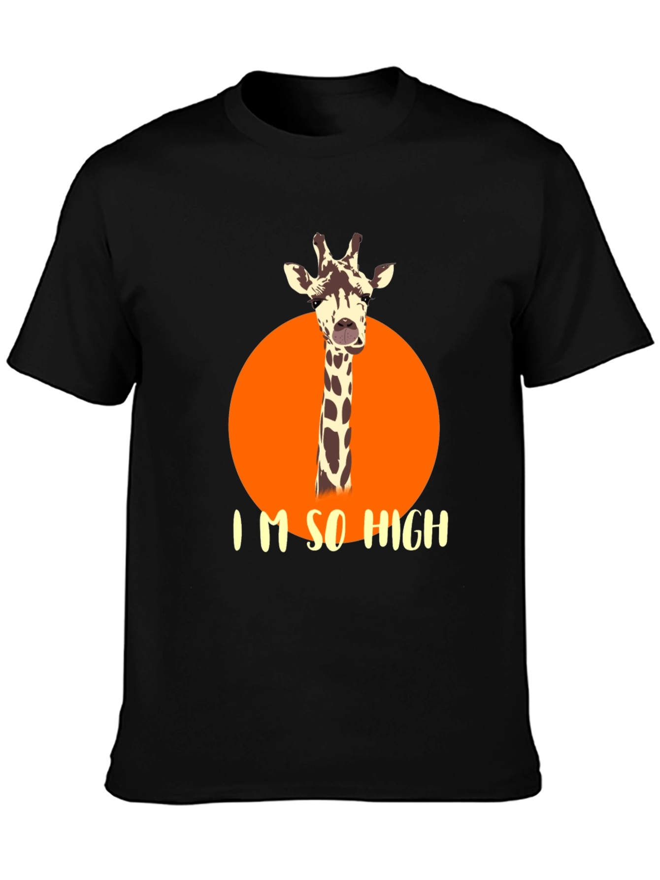 Funny Giraffe T-Shirt - Im So High Novelty Tee