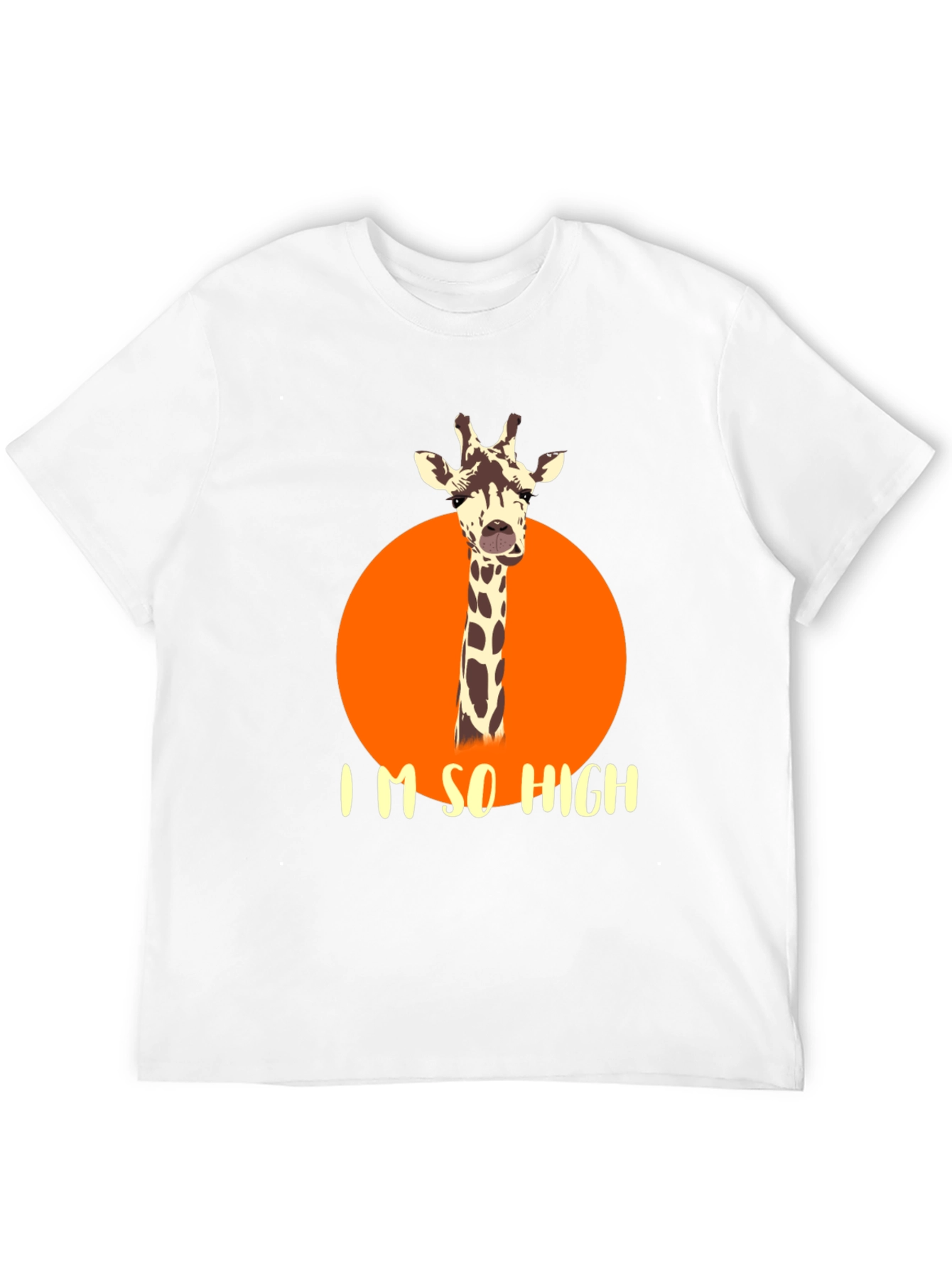 Funny Giraffe T-Shirt - Im So High Novelty Tee