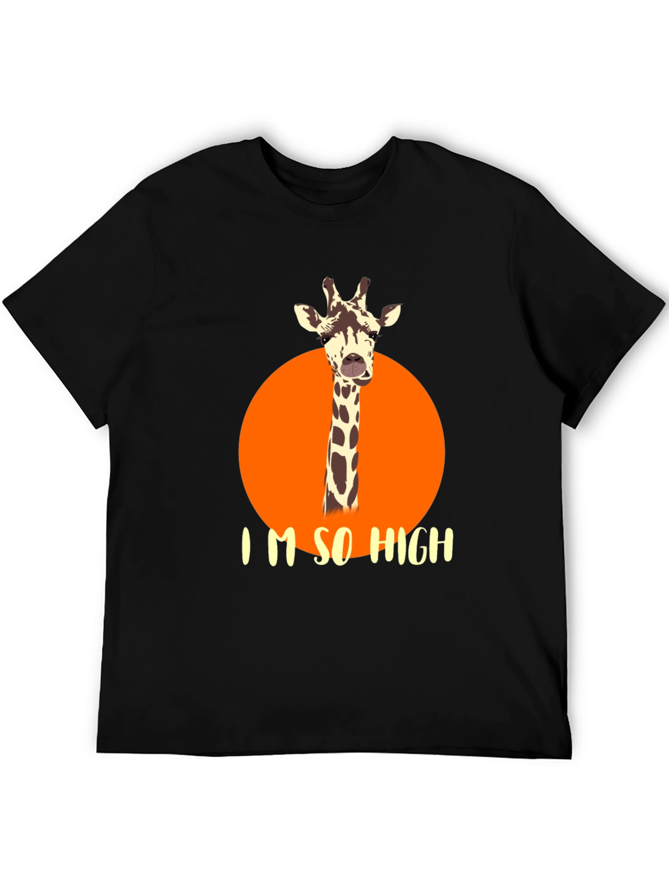 Funny Giraffe T-Shirt - Im So High Novelty Tee