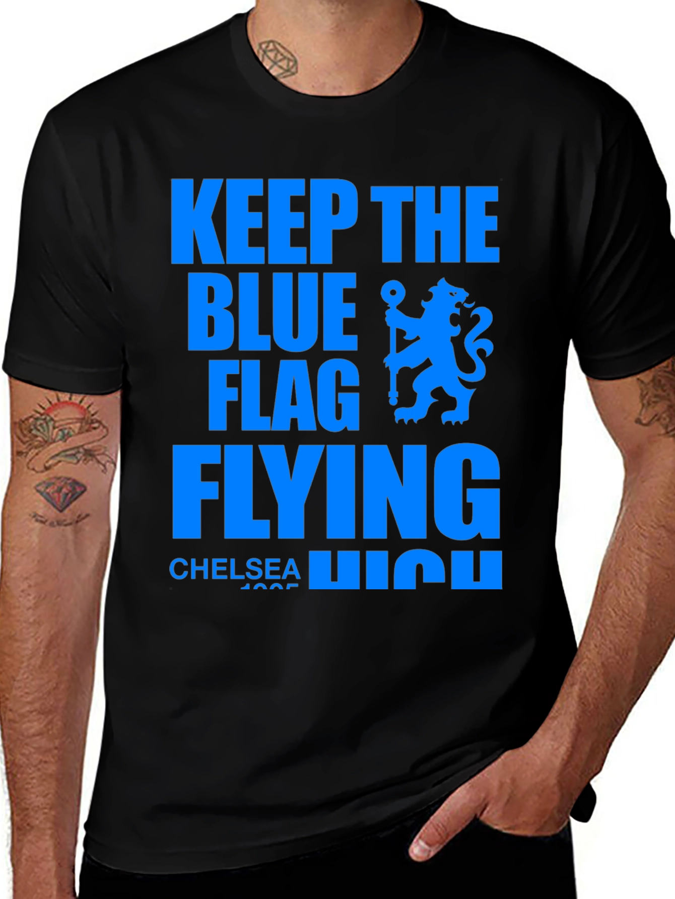 Chelsea FC Keep The Blue Flag Flying High T-Shirt