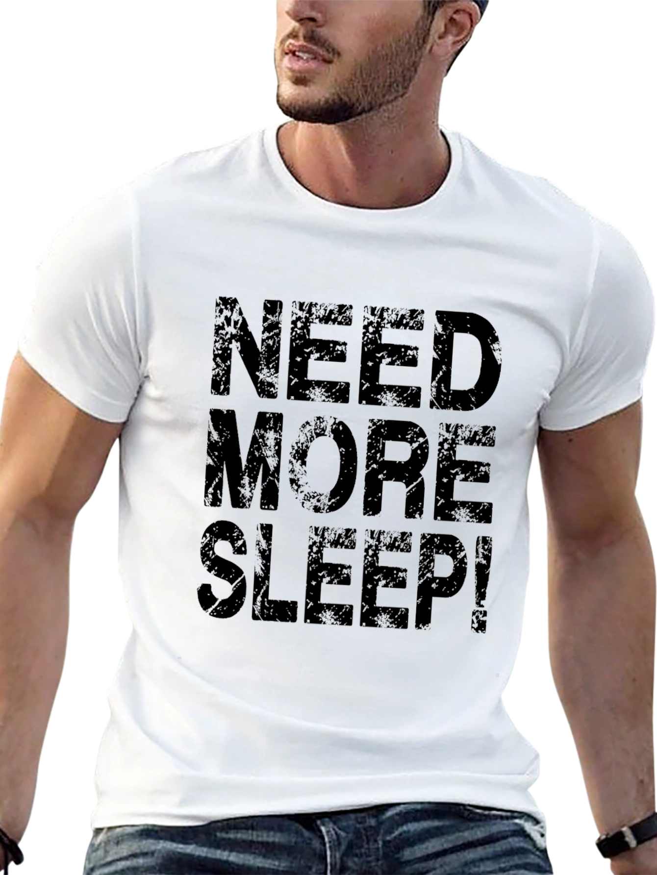 Need More Sleep Black Graphic Tee