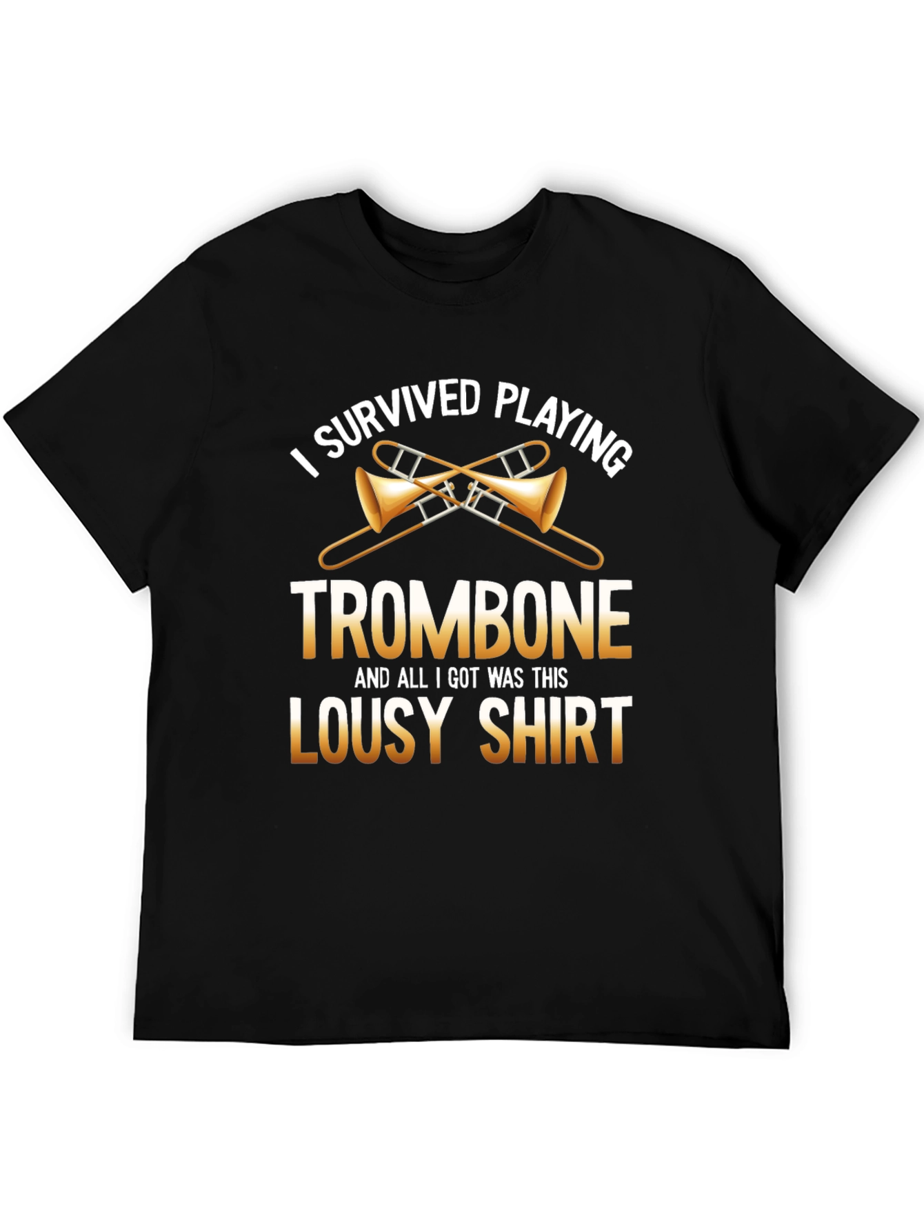 Trombone Player Funny Graphic T-Shirt