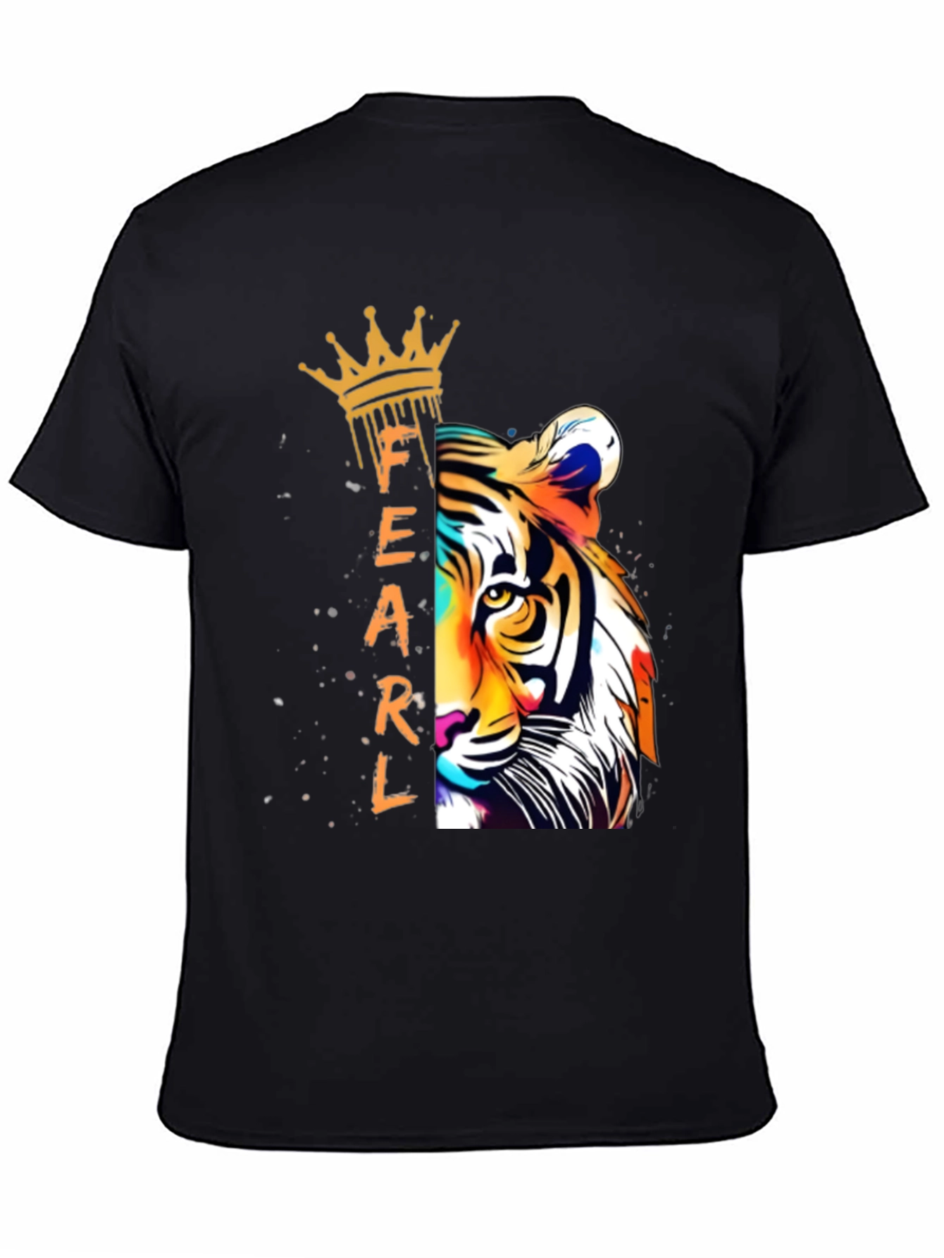 Fearless Tiger Graphic Tee - Black