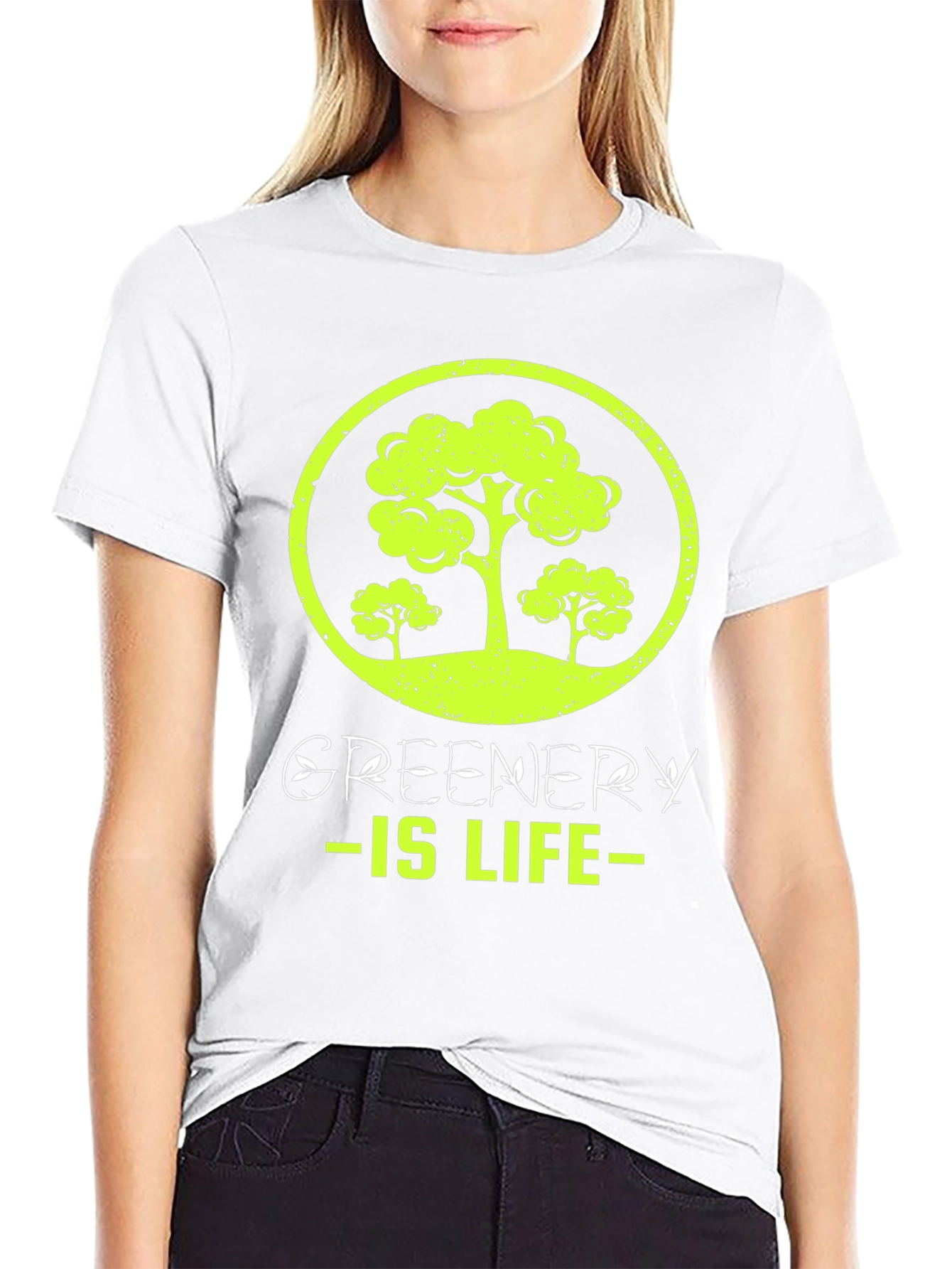 Greenery is Life T-Shirt - Eco-Friendly Design