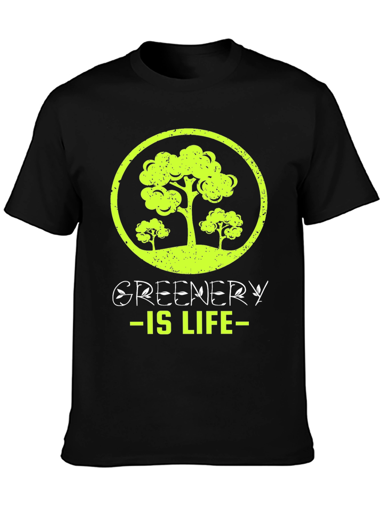 Greenery is Life T-Shirt - Eco-Friendly Design