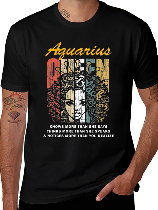 Aquarius Queen Black Pride T-Shirt