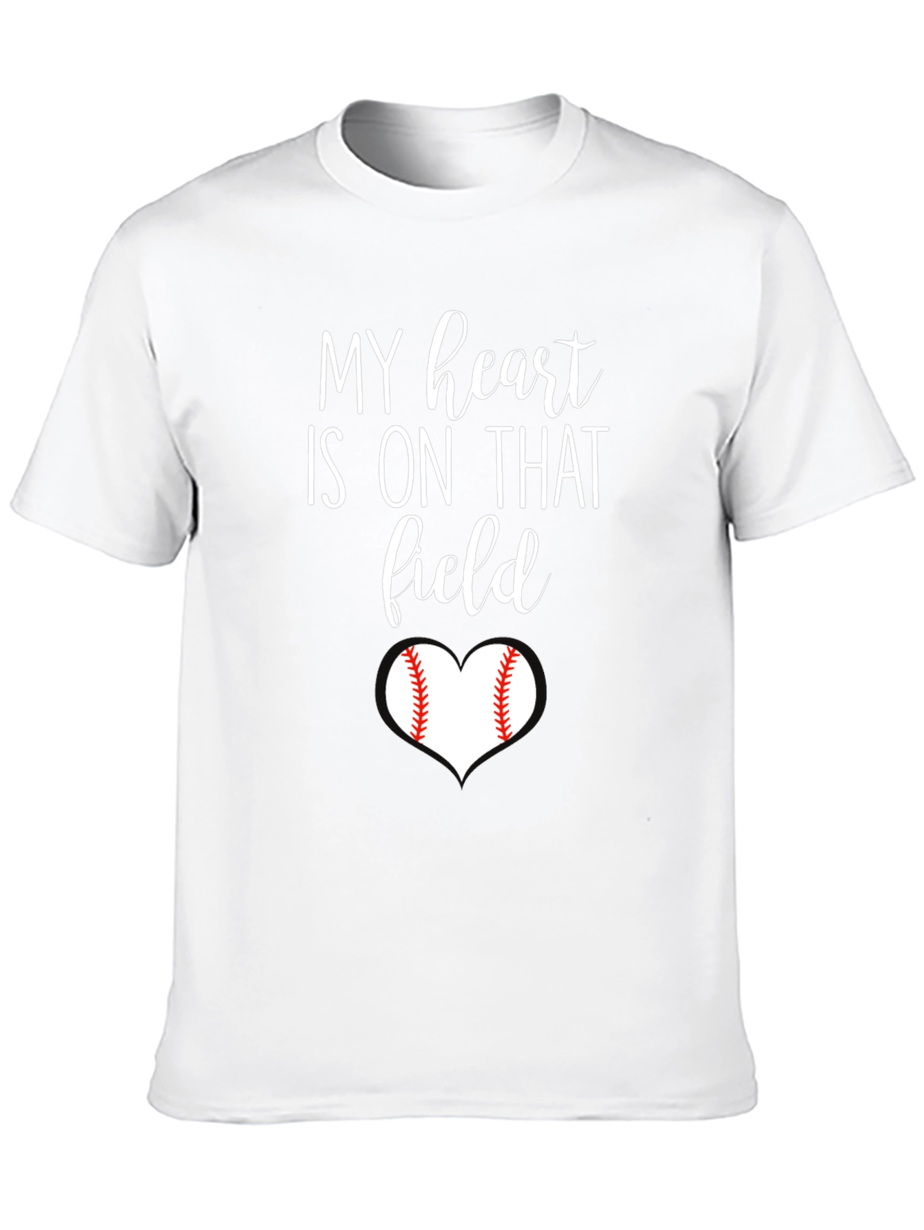 My Heart is On That Field Baseball T-Shirt