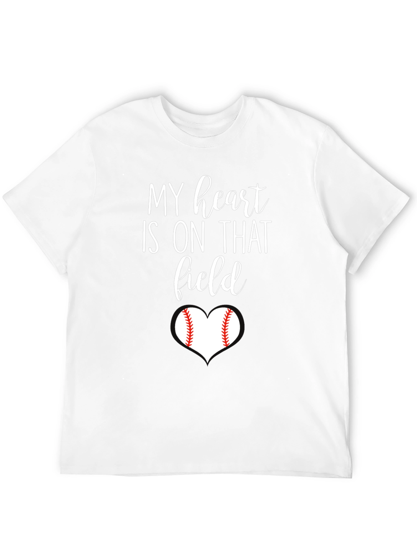 My Heart is On That Field Baseball T-Shirt
