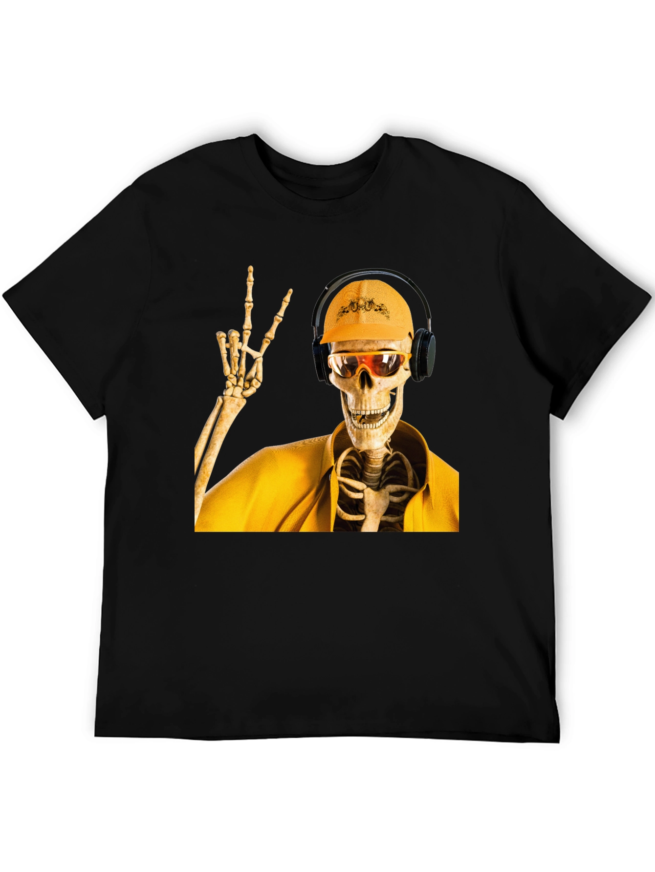 Construction Skeleton Graphic T-Shirt