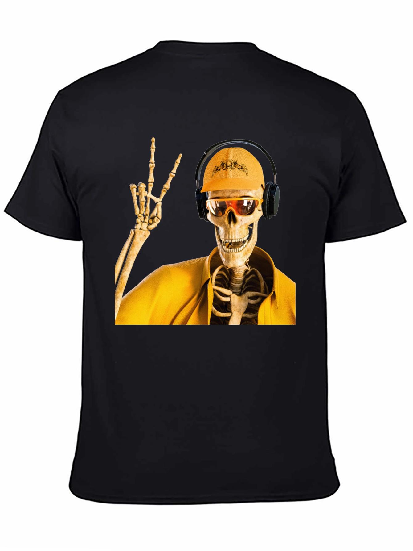 Construction Skeleton Graphic T-Shirt