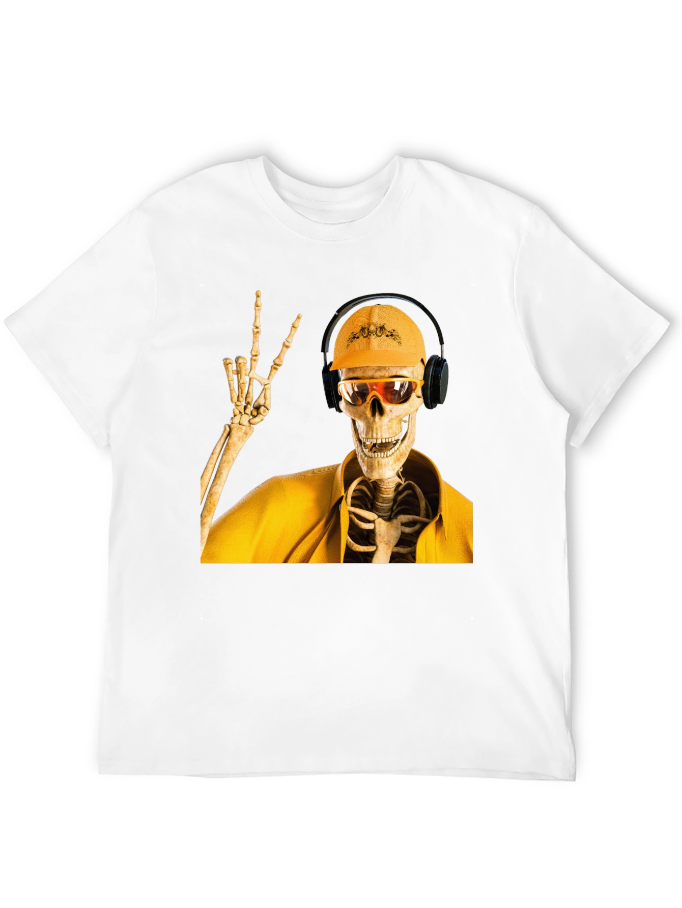 Construction Skeleton Graphic T-Shirt