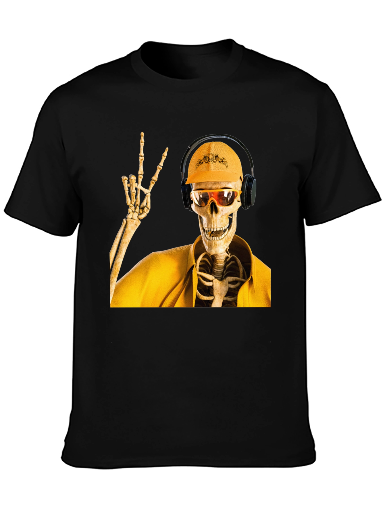 Construction Skeleton Graphic T-Shirt