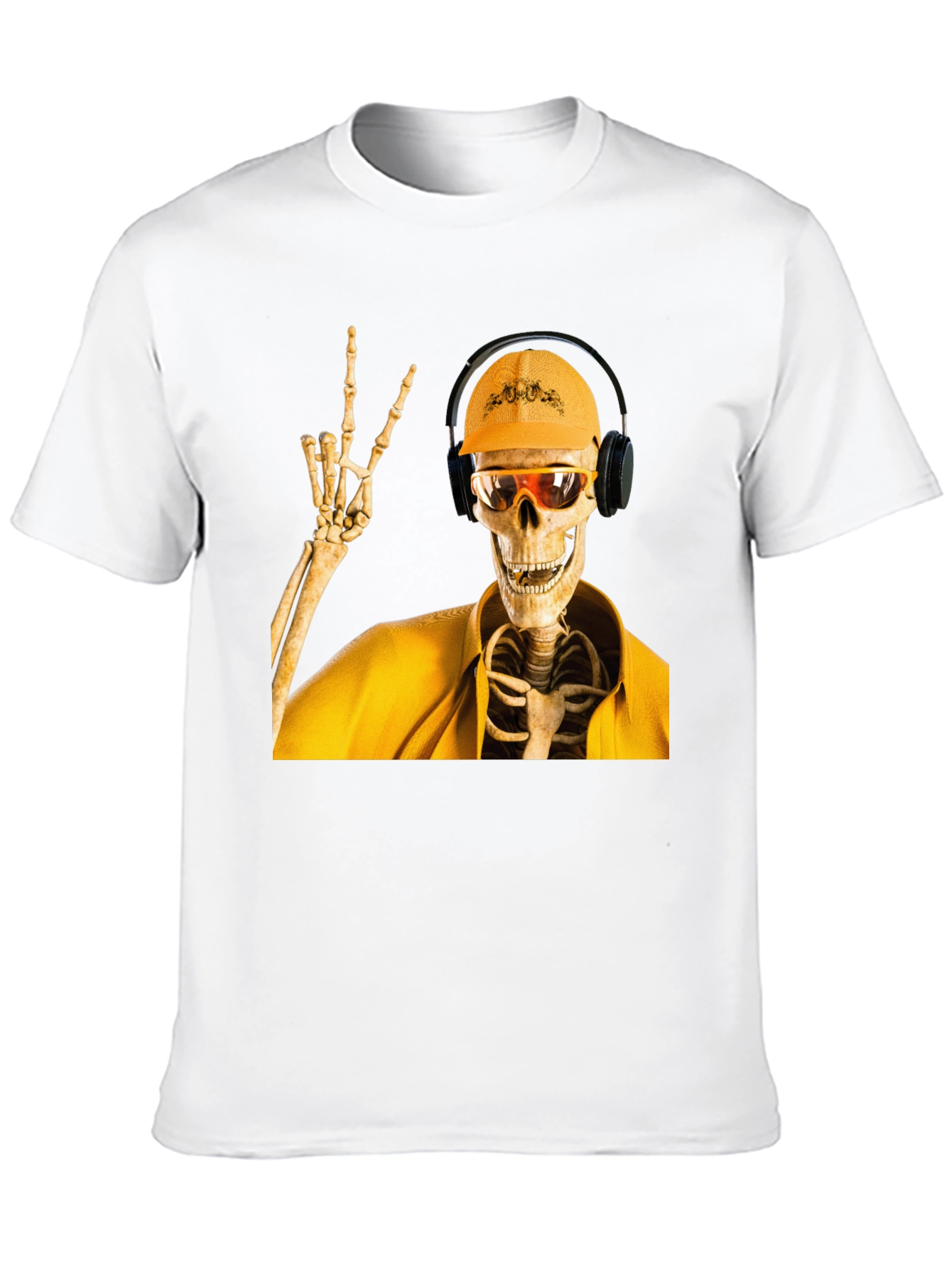 Construction Skeleton Graphic T-Shirt