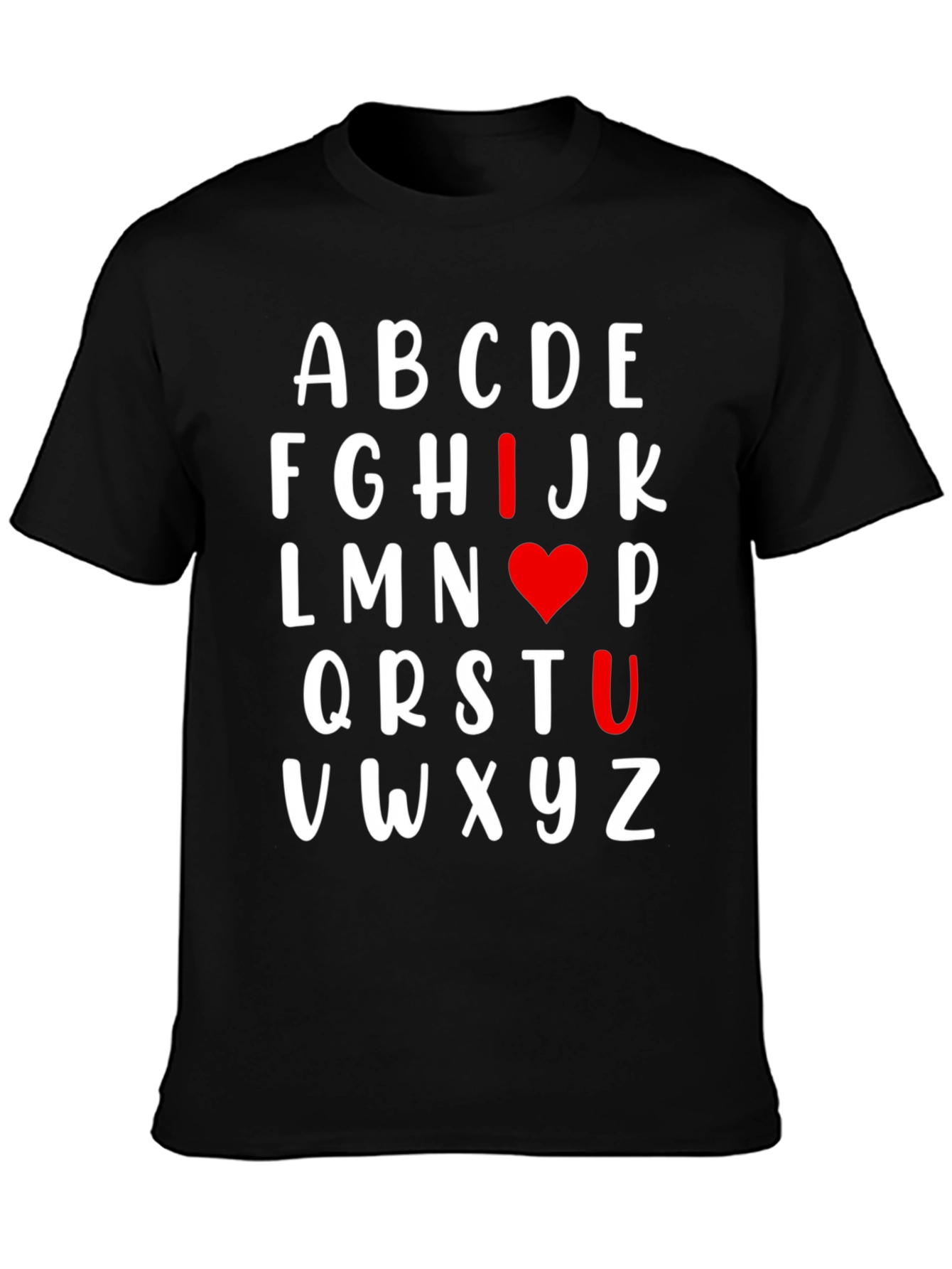 I Heart U Alphabet T-Shirt