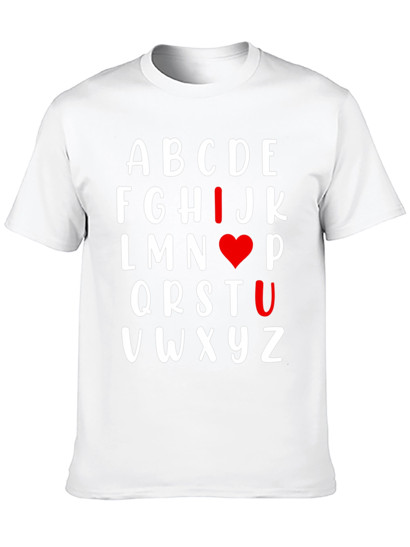 I Heart U Alphabet T-Shirt