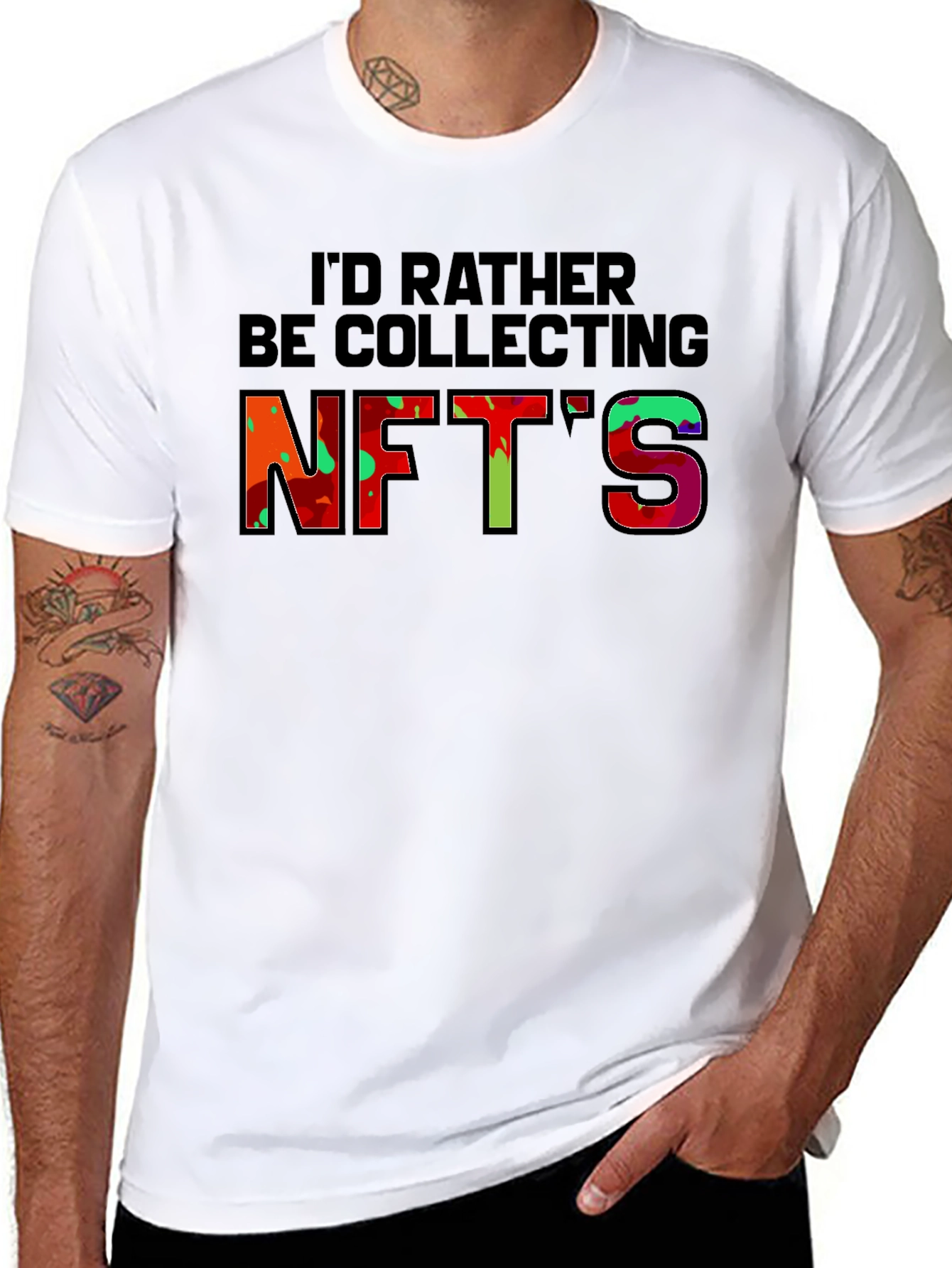 Id Rather Be Collecting NFTs Graphic T-Shirt