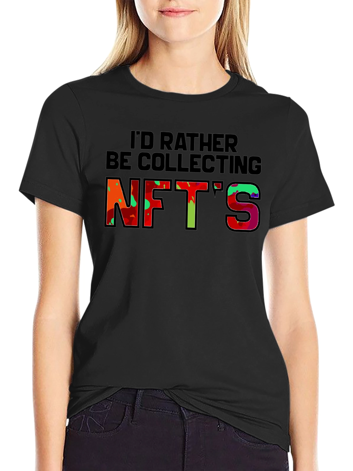 Id Rather Be Collecting NFTs Graphic T-Shirt