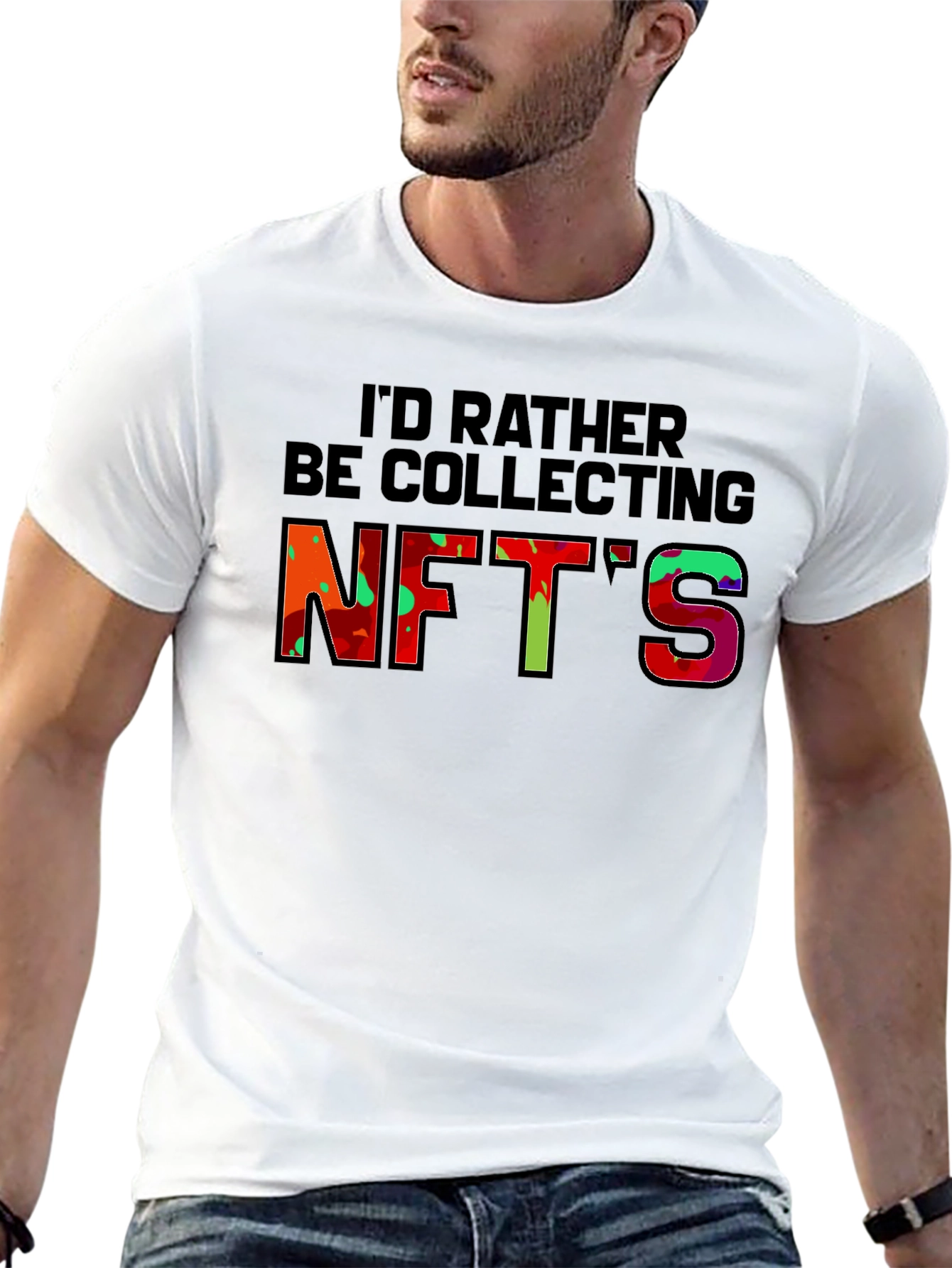 Id Rather Be Collecting NFTs Graphic T-Shirt