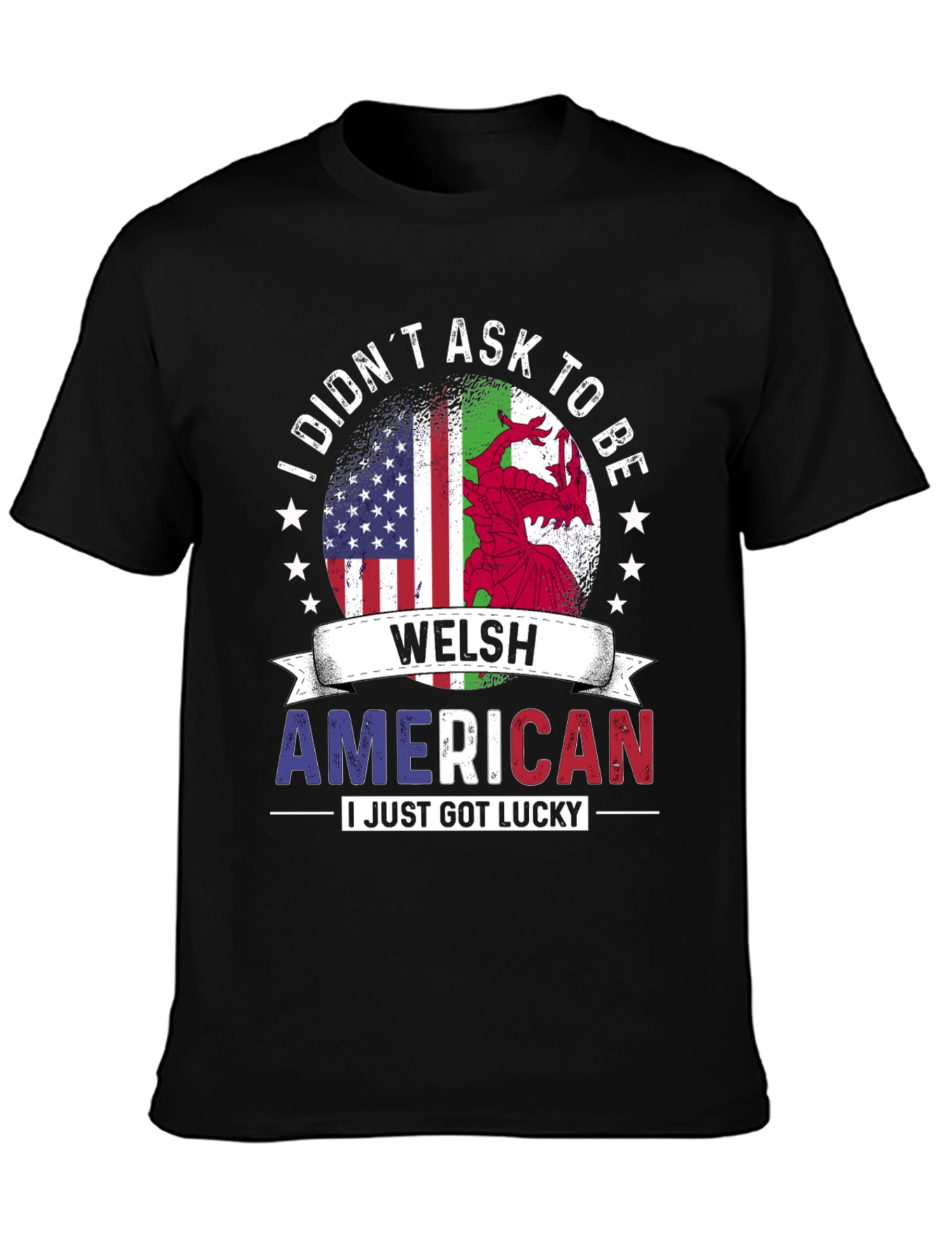 Welsh American Flag Graphic Tee