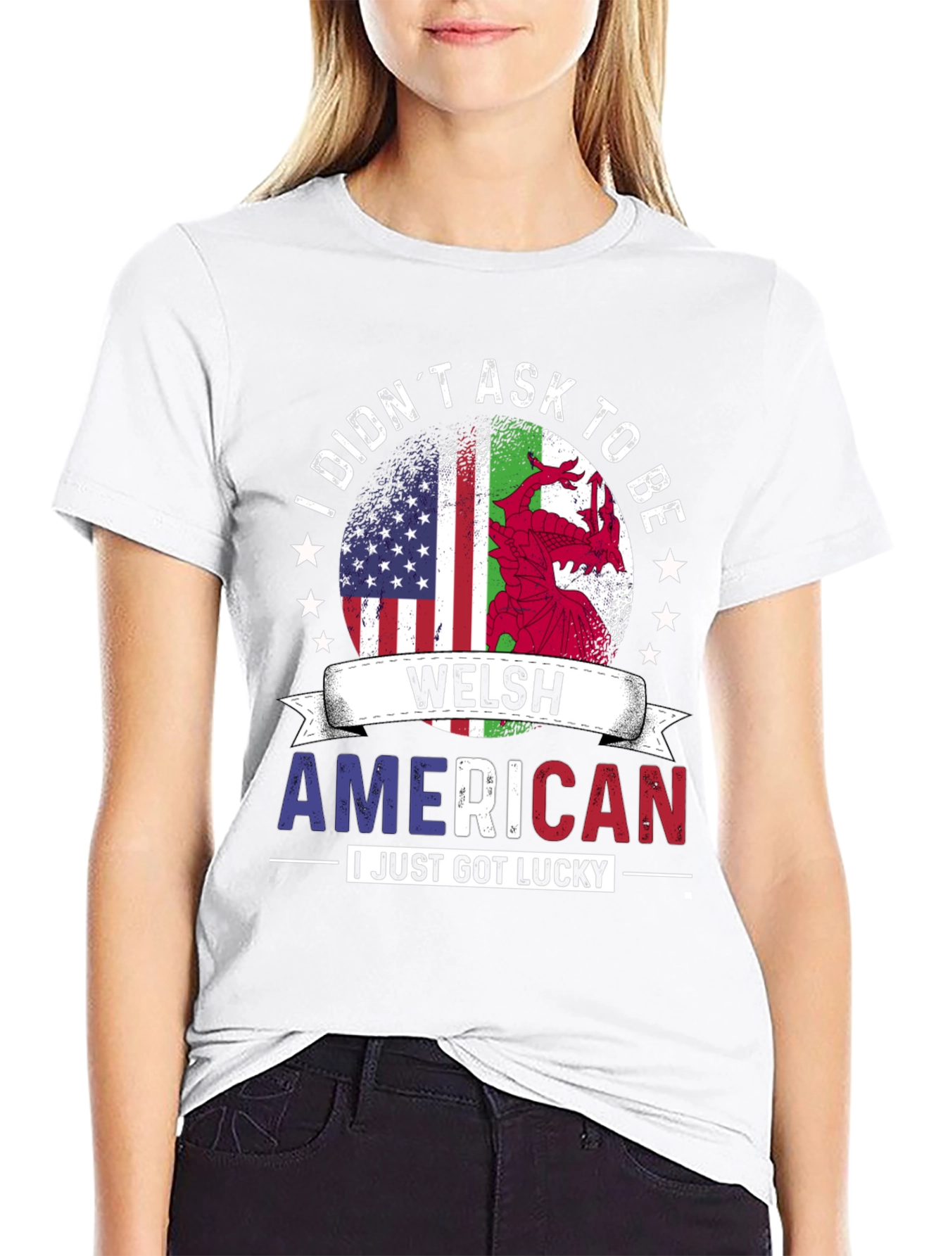 Welsh American Flag Graphic Tee