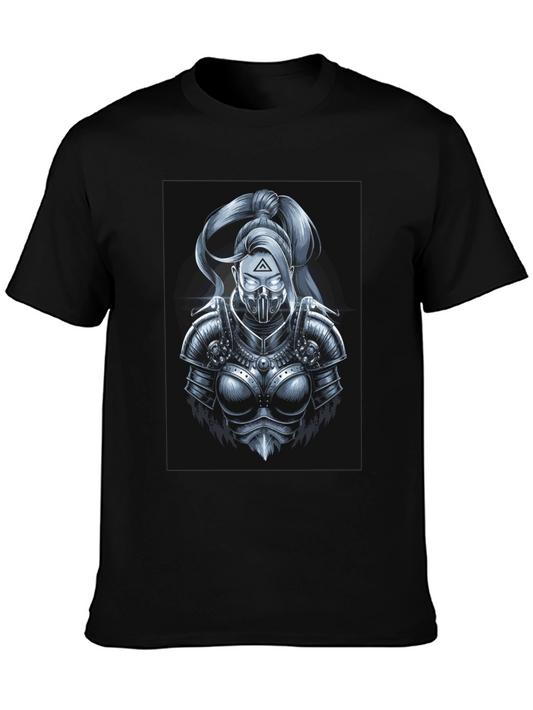 Futuristic Knight T-Shirt - Black