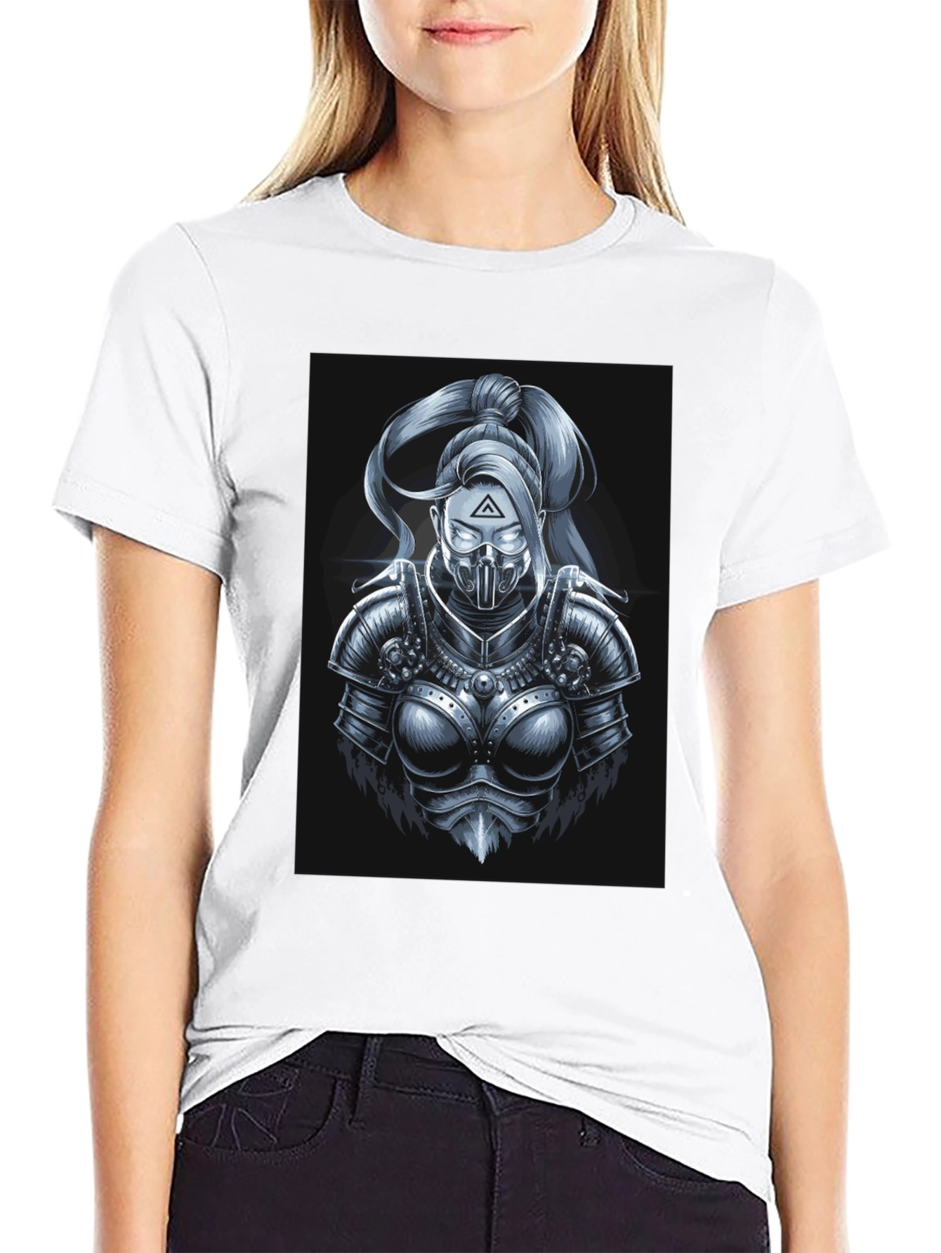 Futuristic Knight T-Shirt - Black