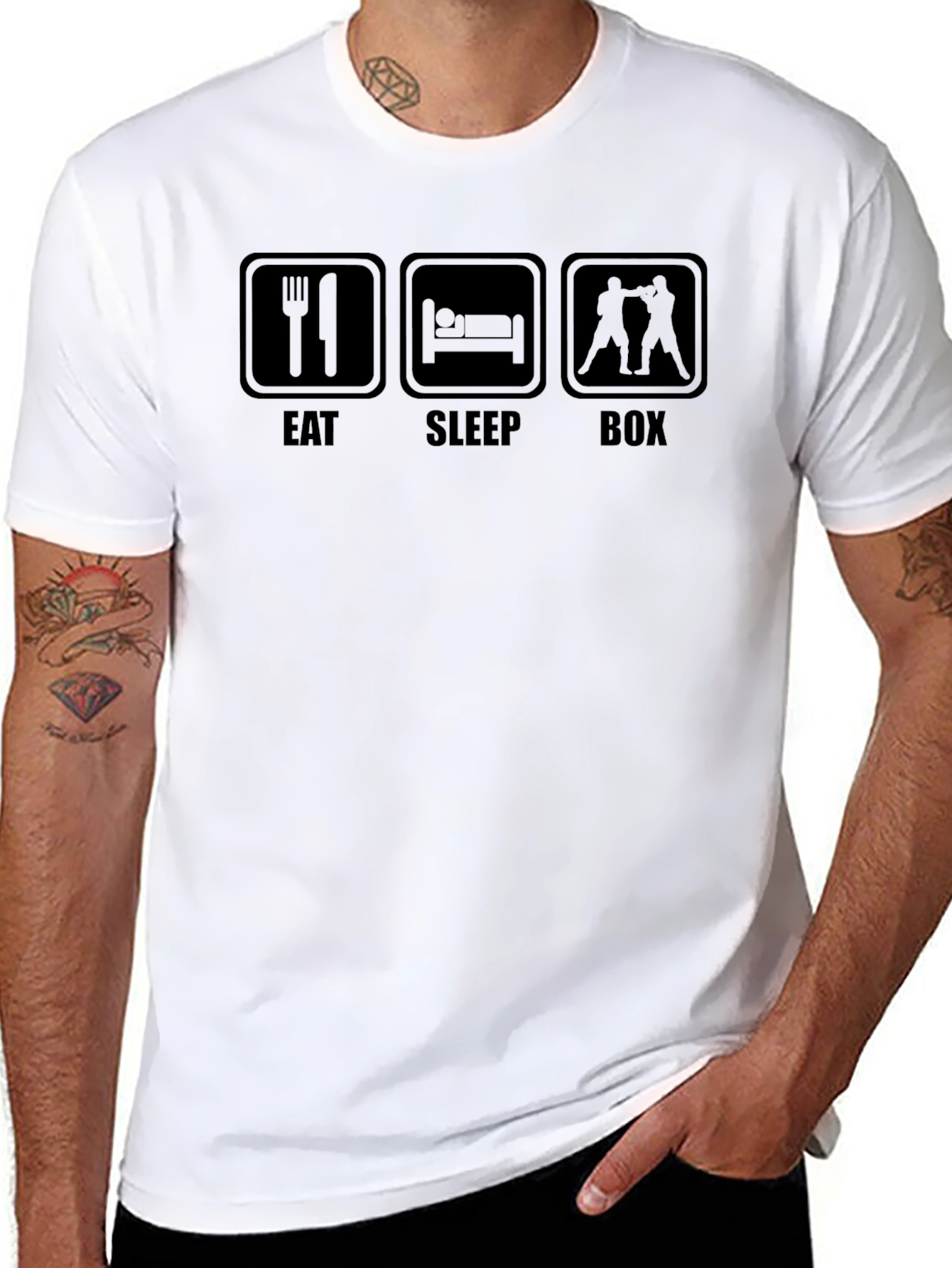 Eat Sleep Box T-Shirt - Boxer Lifestyle Tee