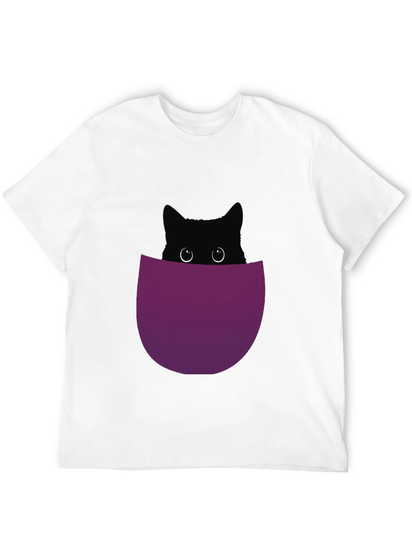 Black Cat Pocket T-Shirt - Mens Graphic Tee