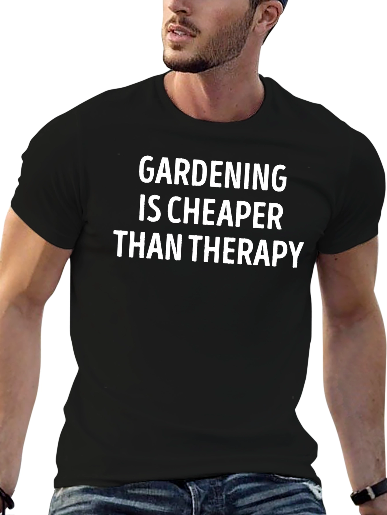 Gardening Cheaper Than Therapy Graphic Tee