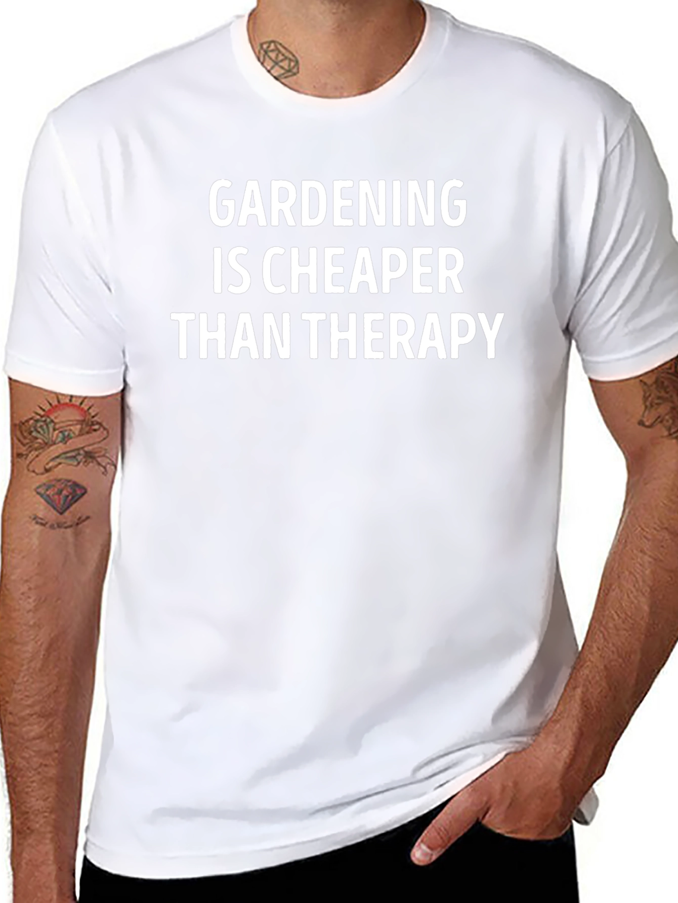 Gardening Cheaper Than Therapy Graphic Tee