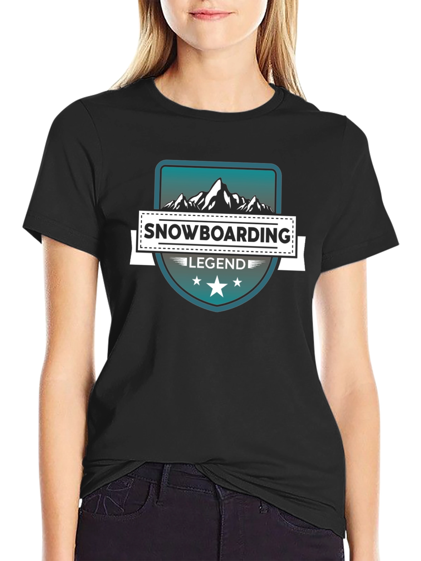 Snowboarding Legend Black T-Shirt