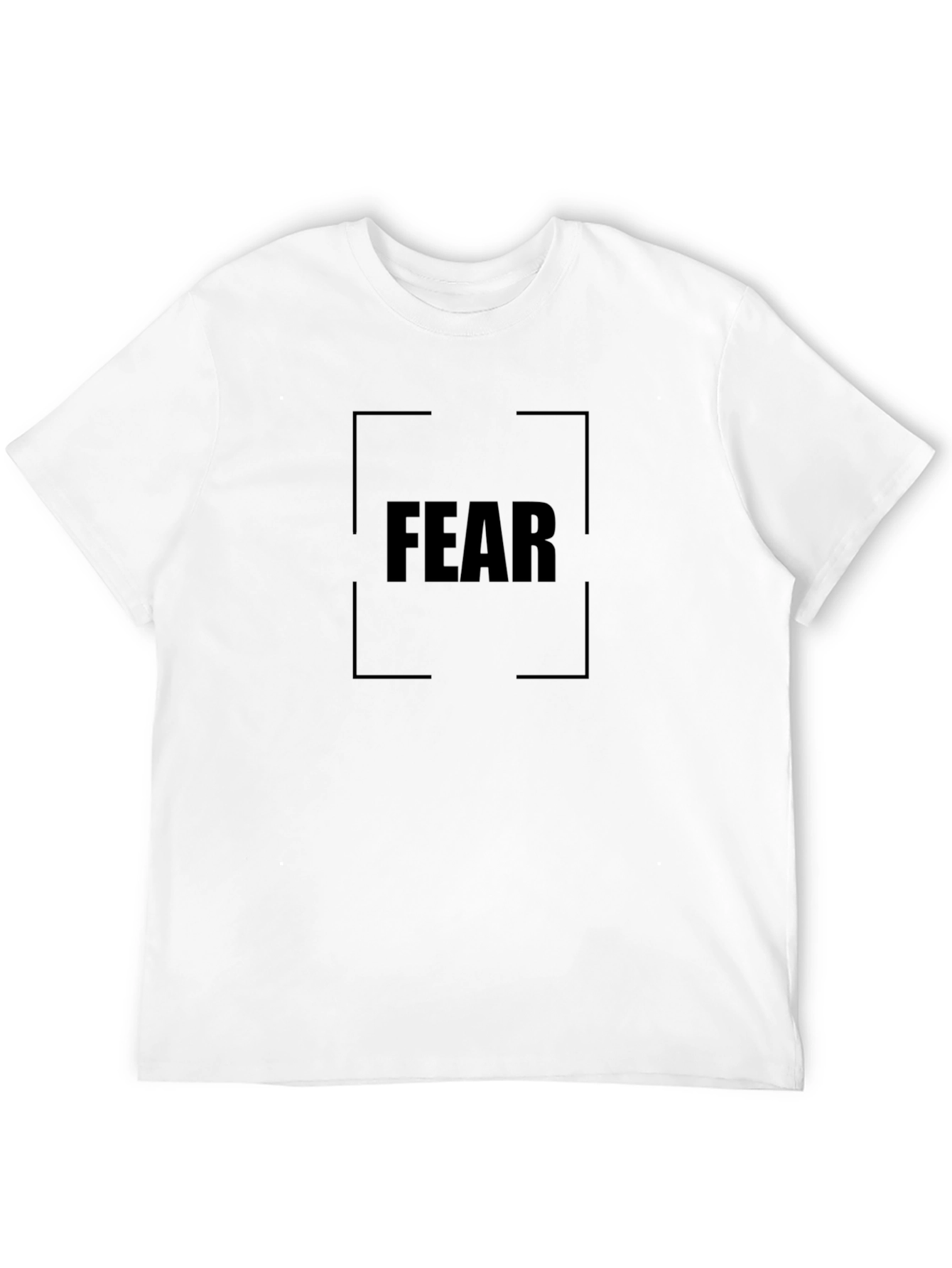 Fear Graphic Tee - Black Cotton T-Shirt