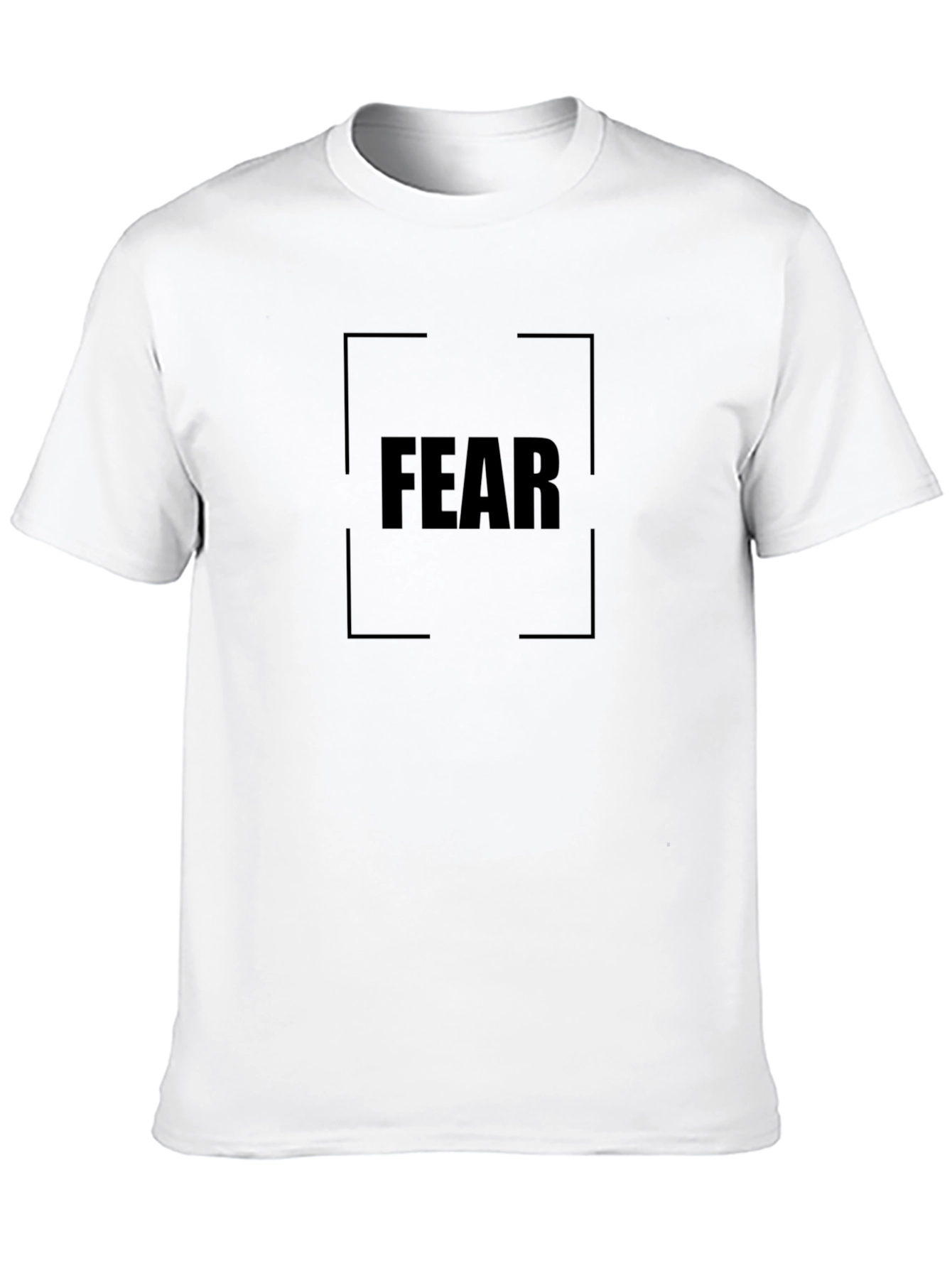Fear Graphic Tee - Black Cotton T-Shirt