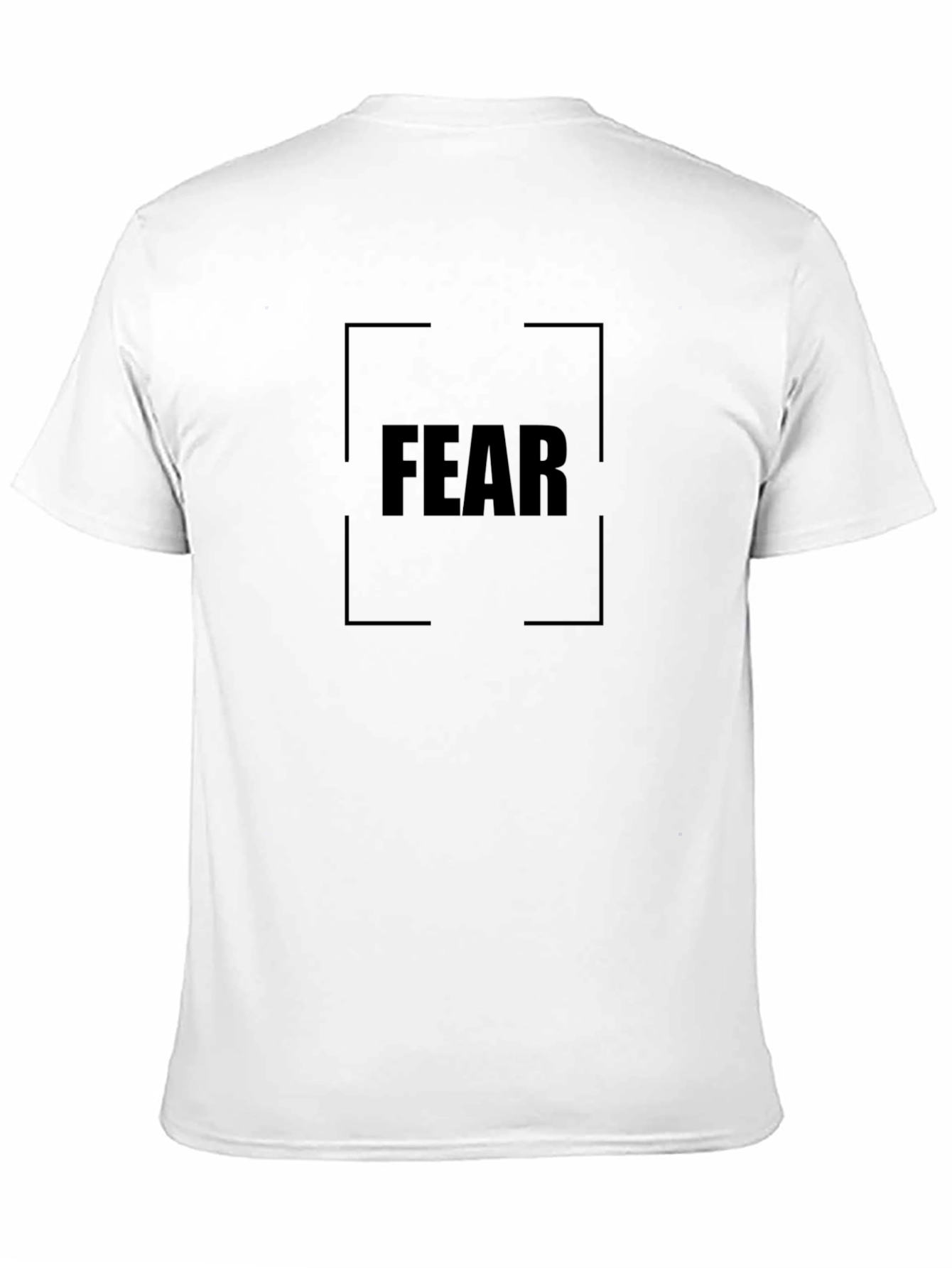 Fear Graphic Tee - Black Cotton T-Shirt