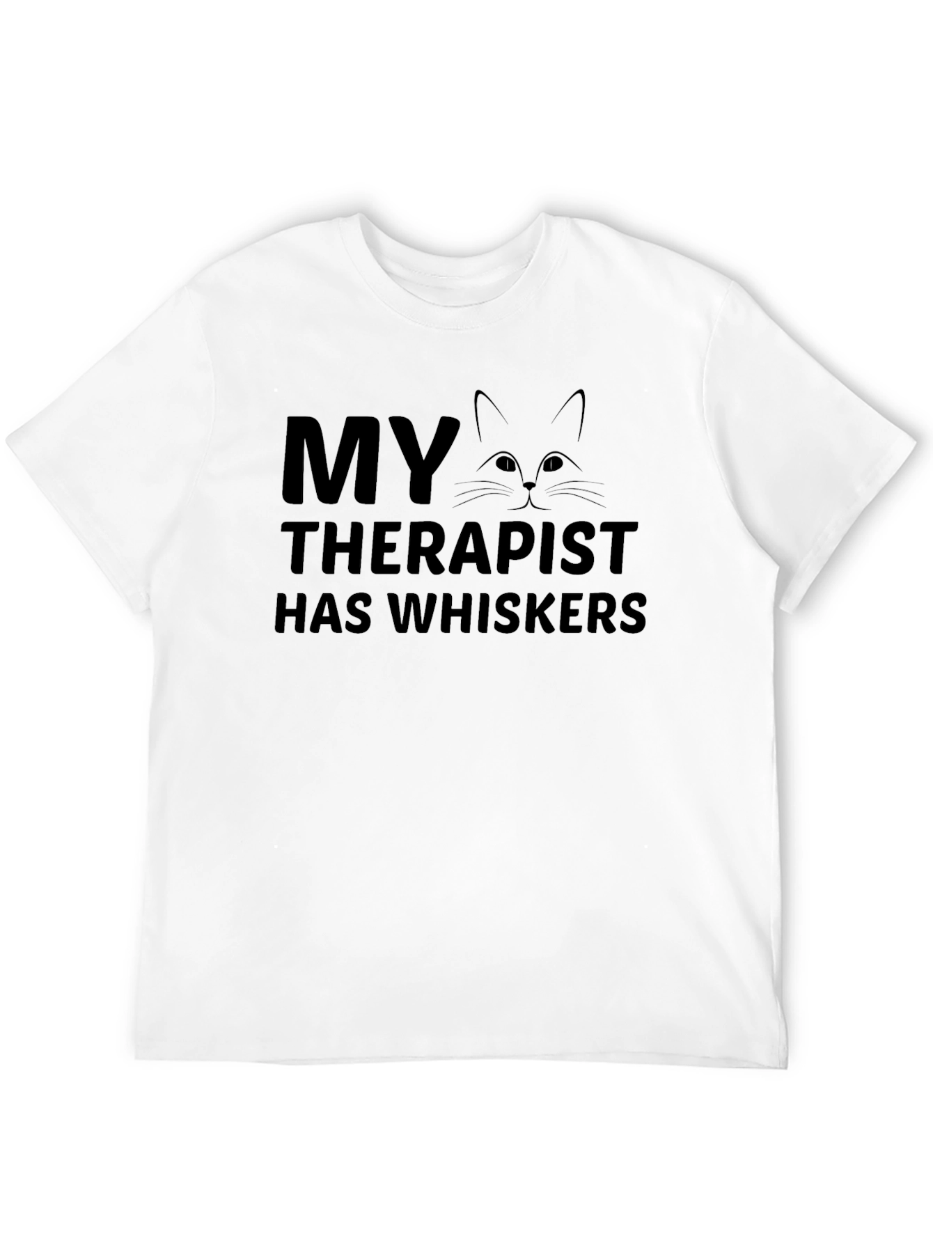 My Therapist Has Whiskers Cat Lover T-Shirt