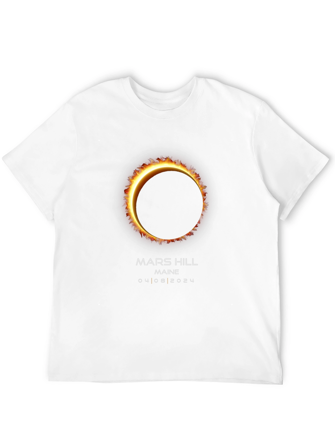 Mars Hill Maine Solar Eclipse T-Shirt 04.08.2024