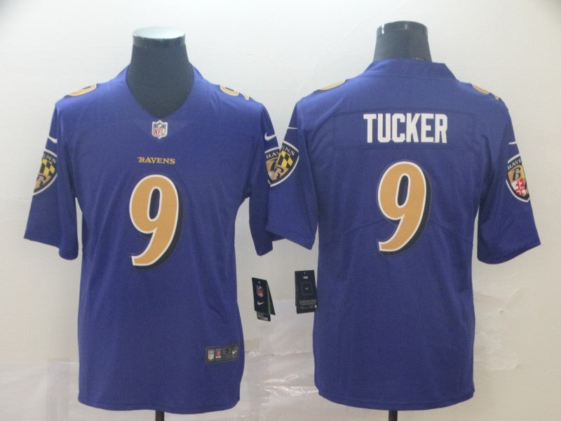 Men's Baltimore Ravens Justin Tucker #9 Purple Alternate Game Jerseys