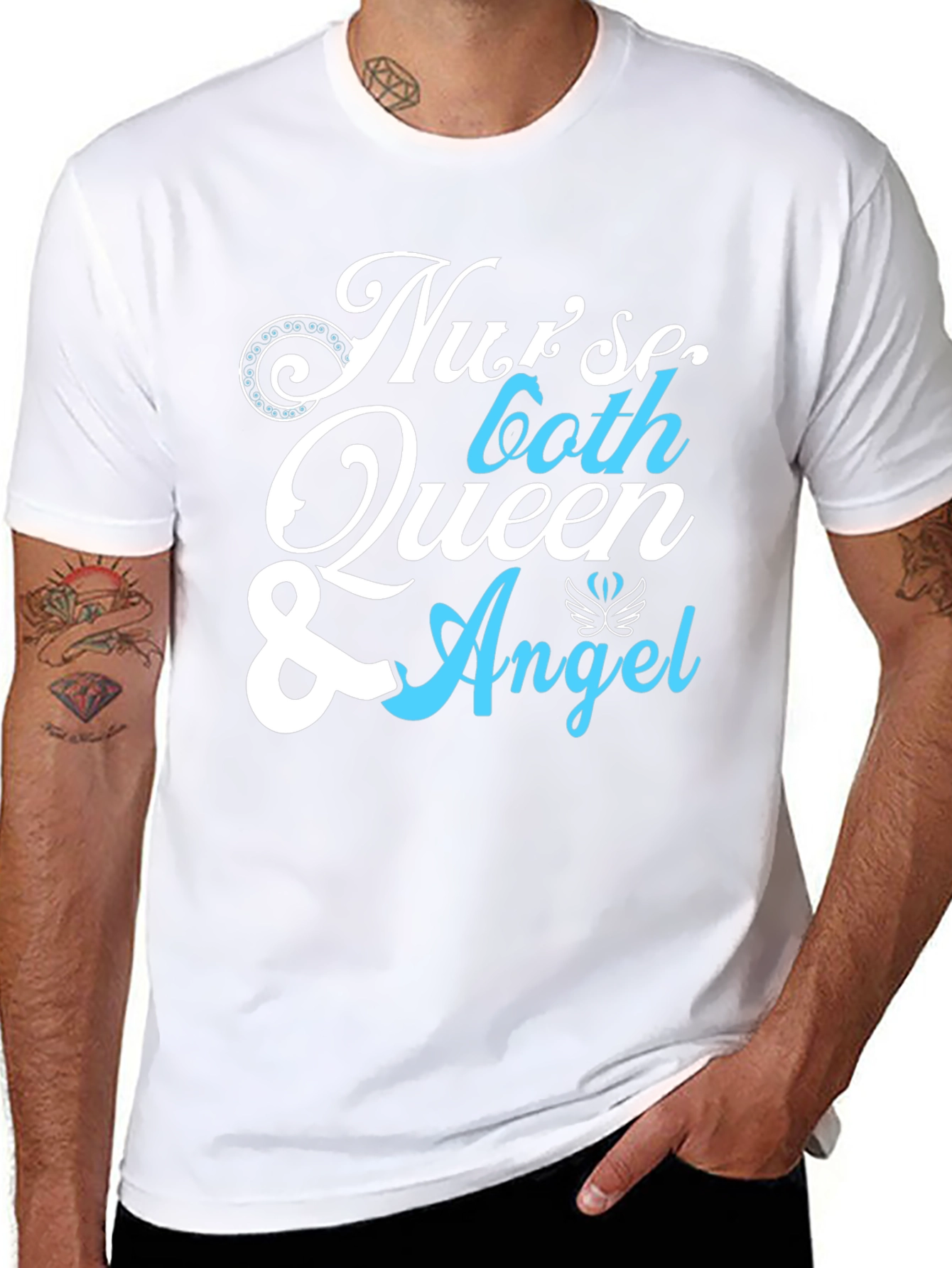 Nurse Queen & Angel Graphic T-Shirt - Unisex