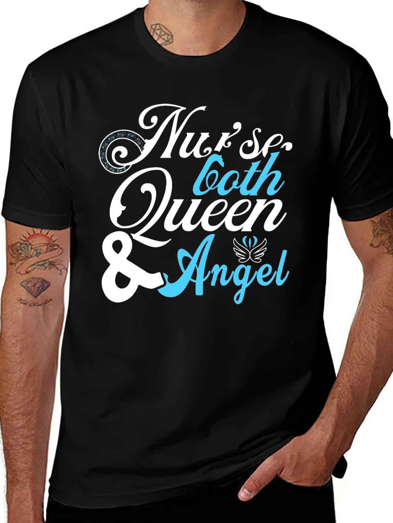 Nurse Queen & Angel Graphic T-Shirt - Unisex