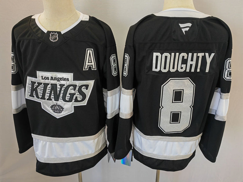 Men's Los Aneles Kings Drew Doughty #8 Black Game Jerseys