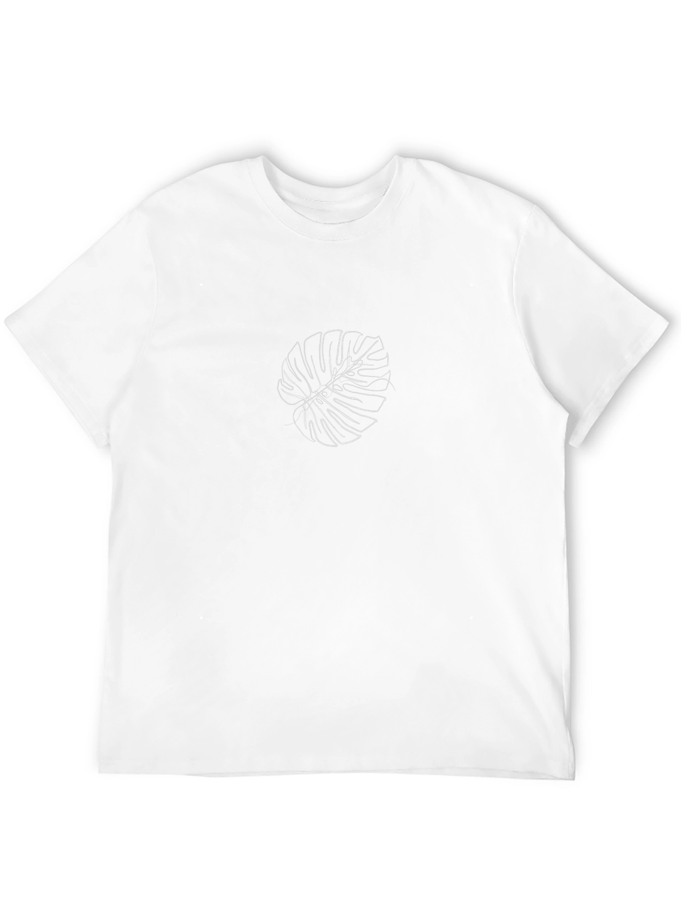 Minimalist Monstera Leaf Graphic T-Shirt