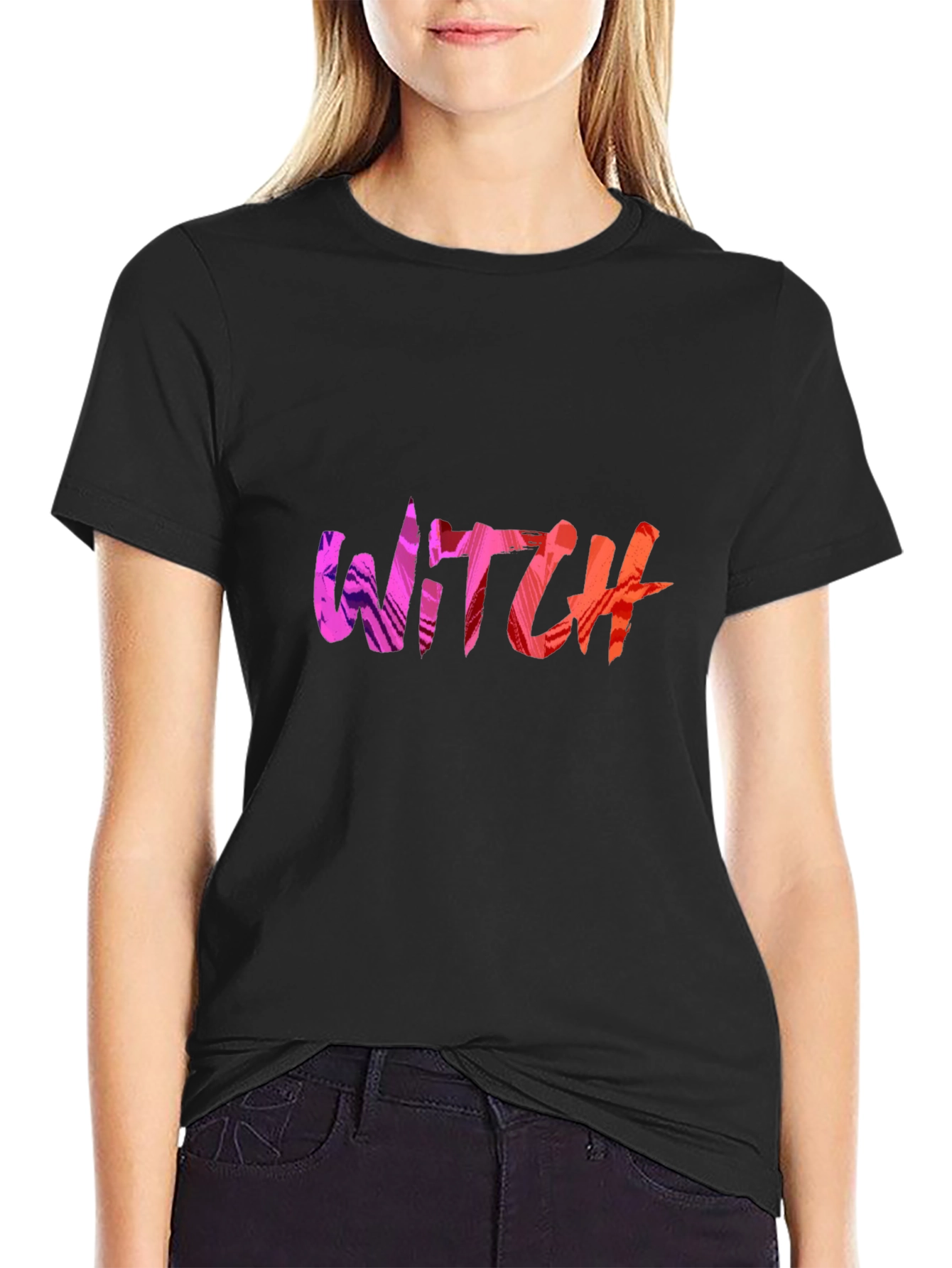 Witch Graphic Black T-Shirt